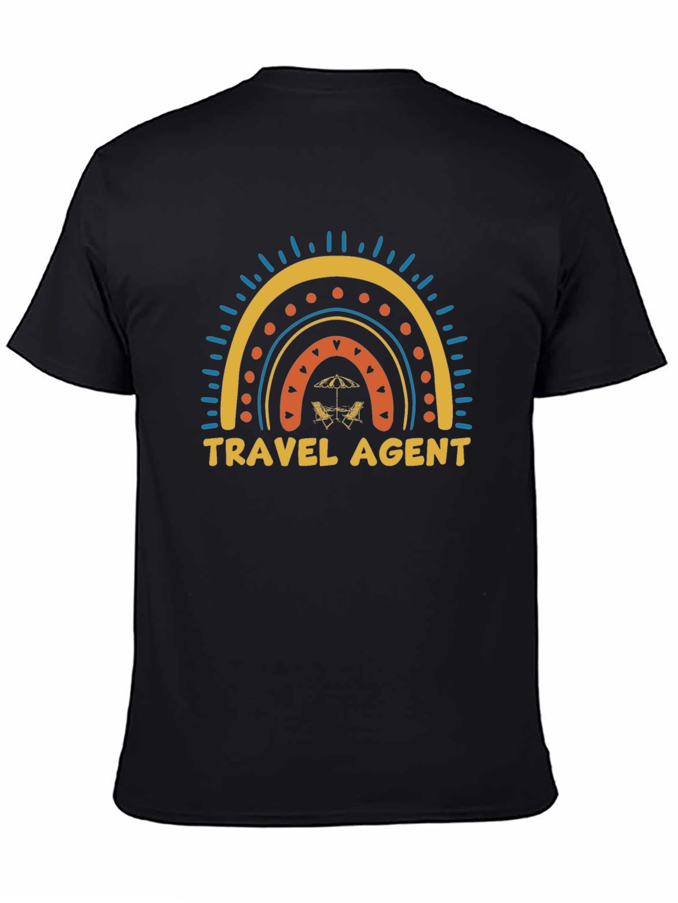 Travel Agent Rainbow Graphic Tee