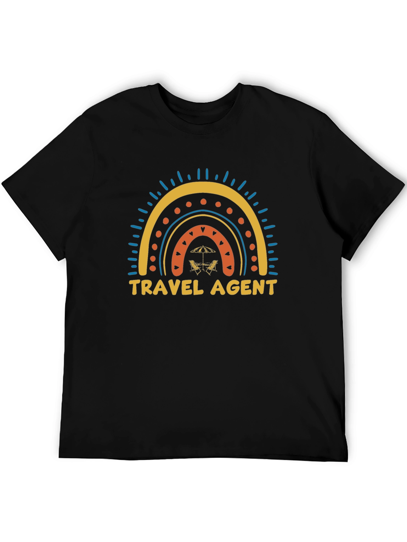 Travel Agent Rainbow Graphic Tee