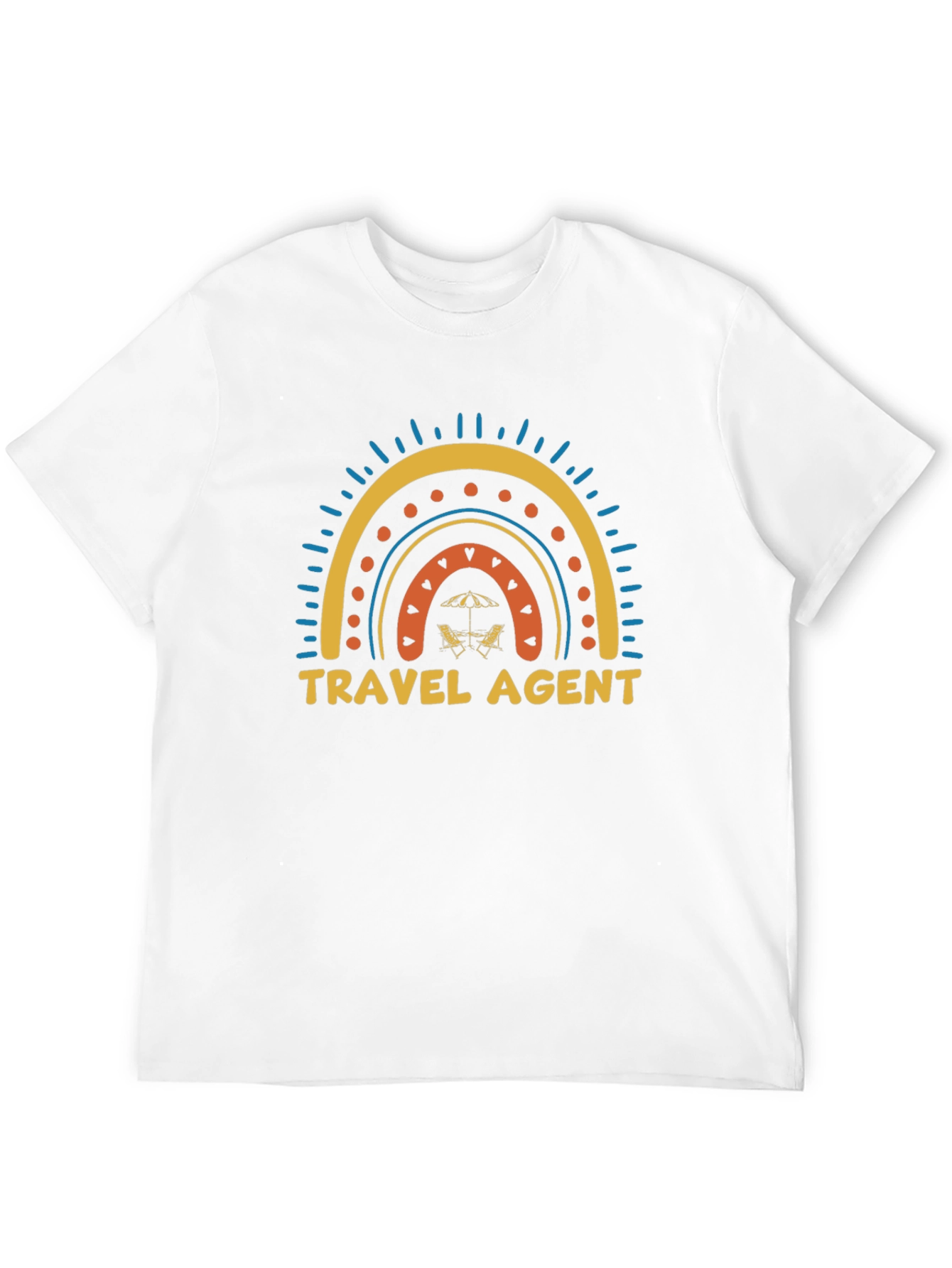 Travel Agent Rainbow Graphic Tee