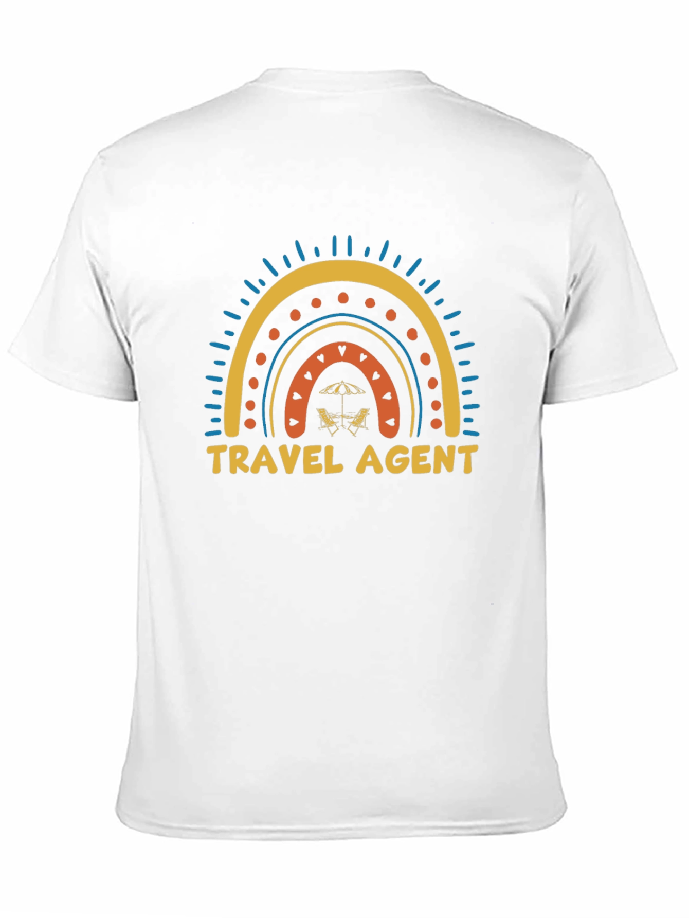 Travel Agent Rainbow Graphic Tee
