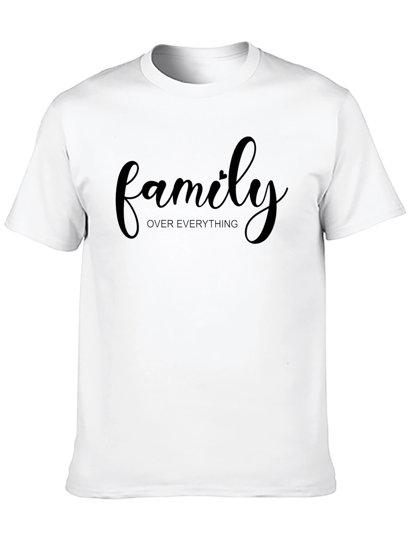 Family Over Everything Black Graphic Tee