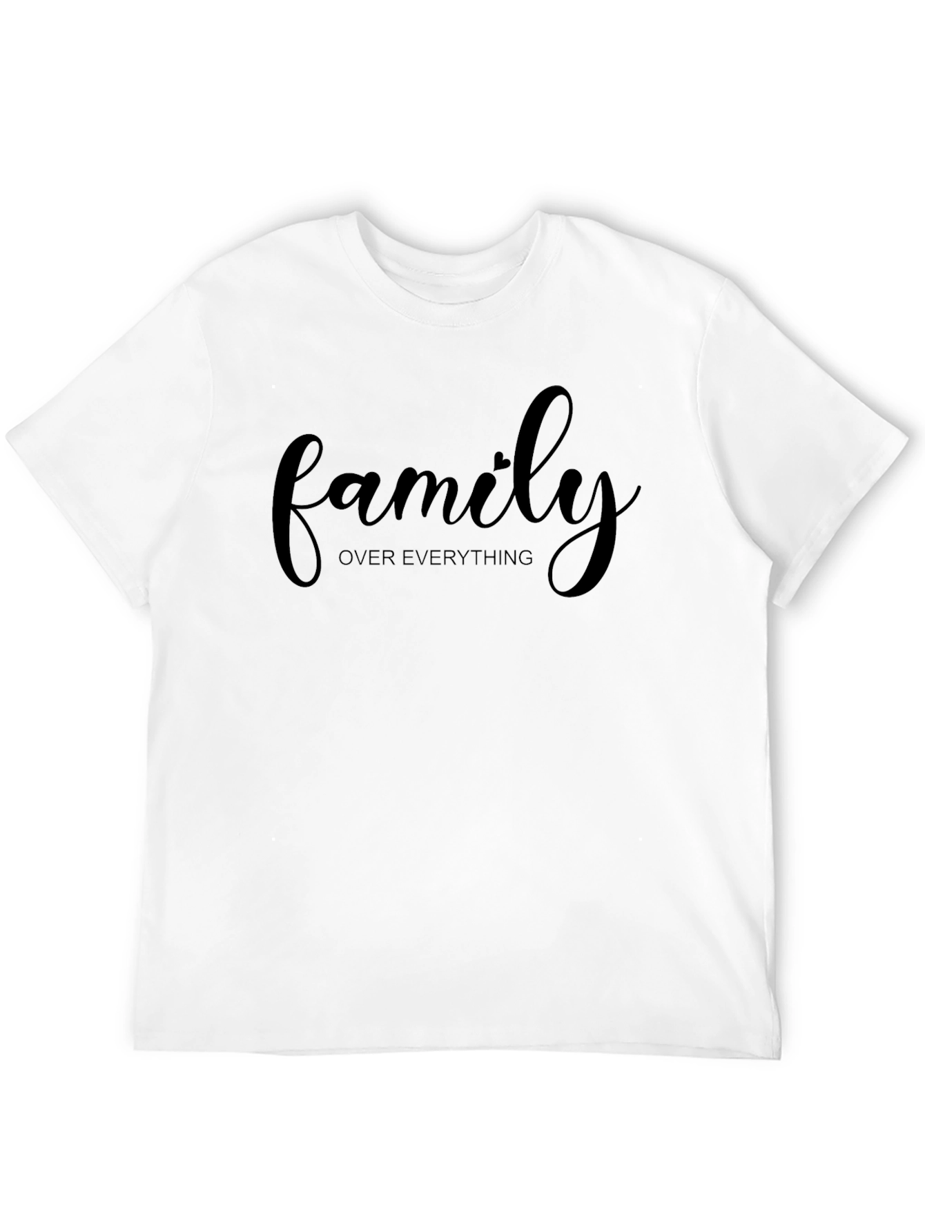 Family Over Everything Black Graphic Tee