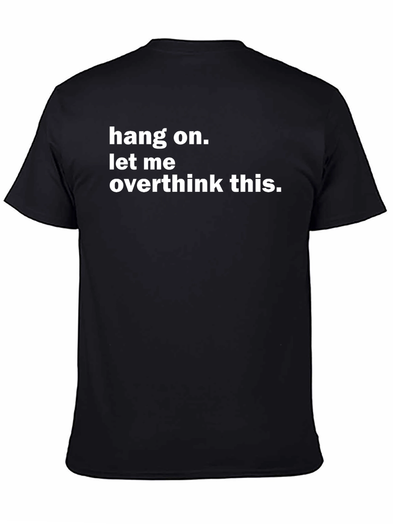 Overthink This Graphic Tee - Black Cotton T-Shirt