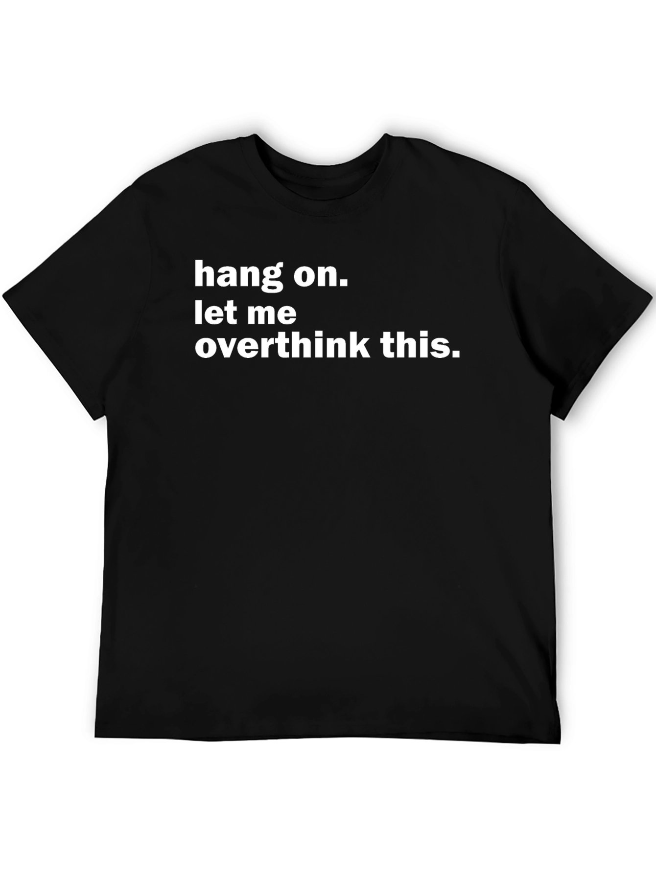 Overthink This Graphic Tee - Black Cotton T-Shirt
