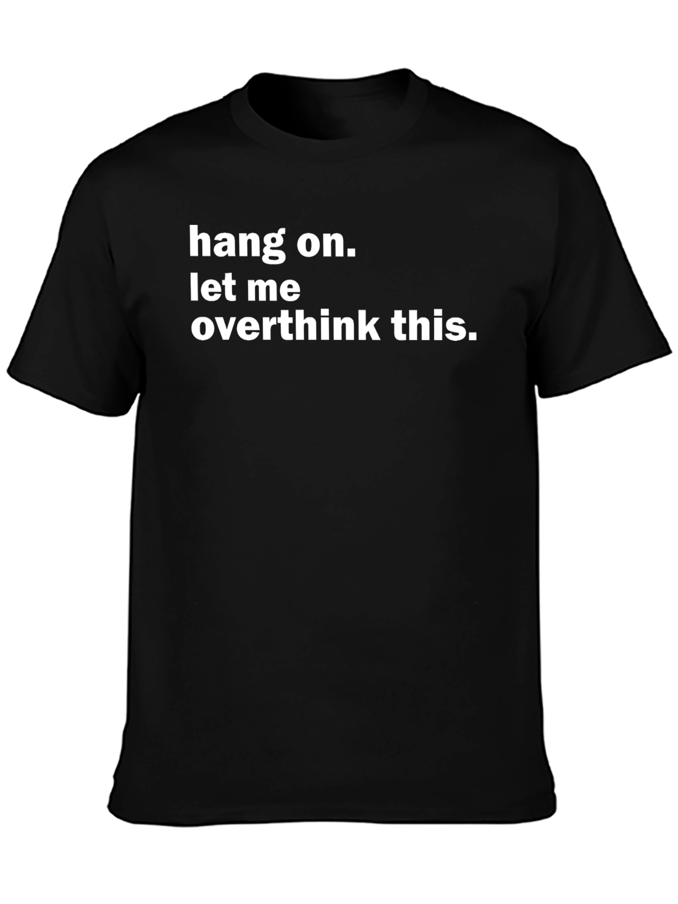 Overthink This Graphic Tee - Black Cotton T-Shirt
