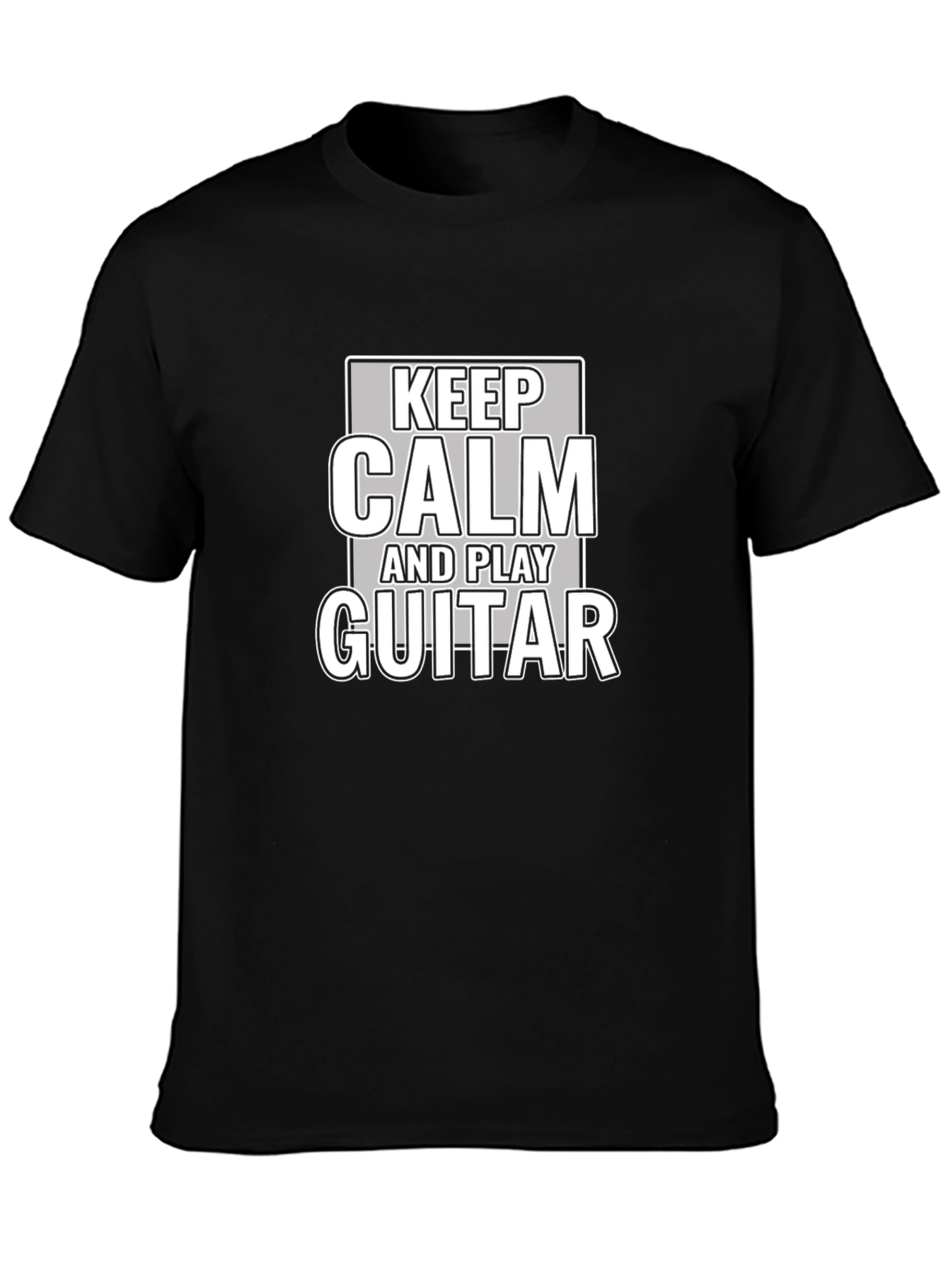 Keep Calm & Play Guitar Graphic T-Shirt