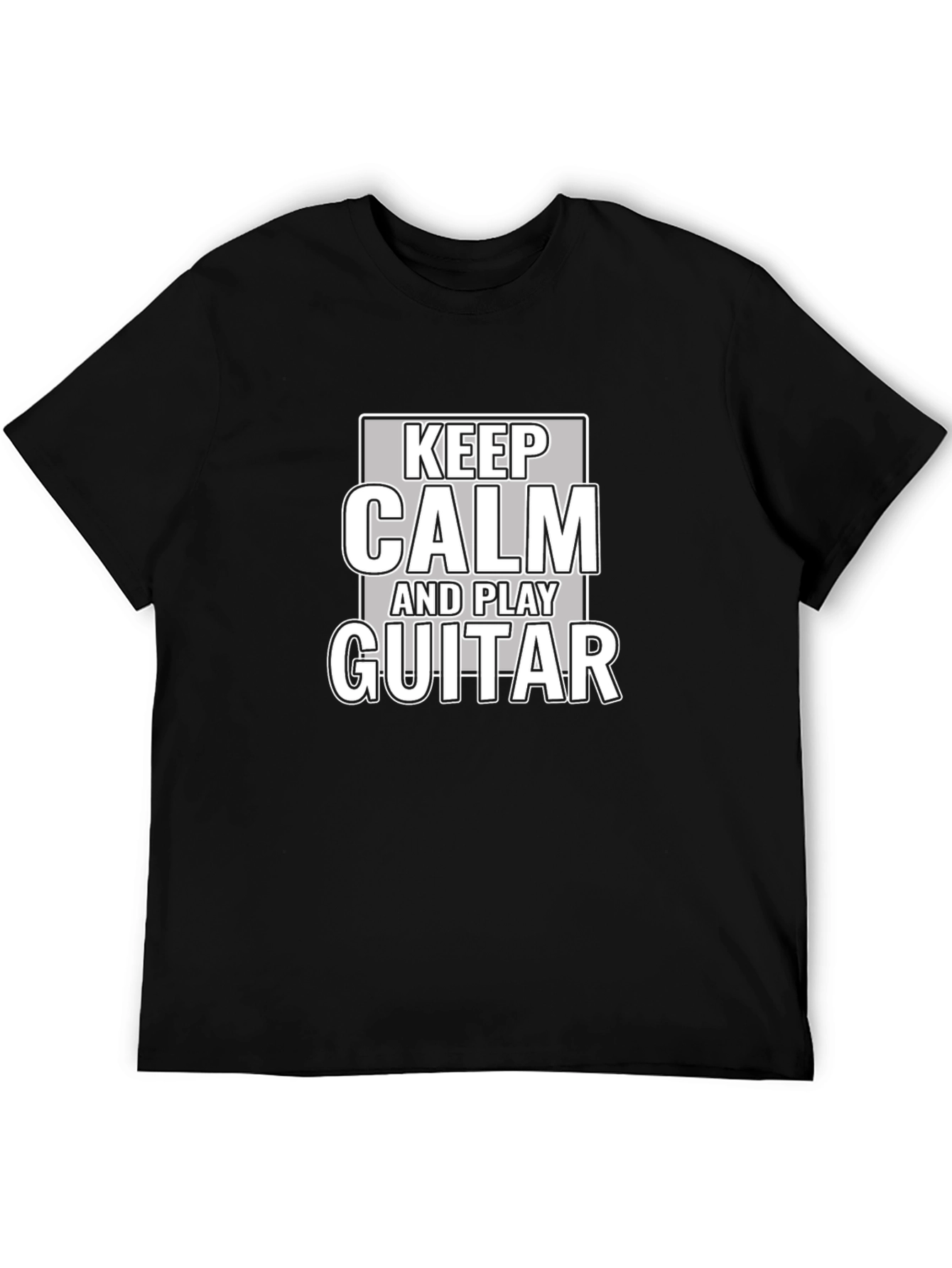 Keep Calm & Play Guitar Graphic T-Shirt