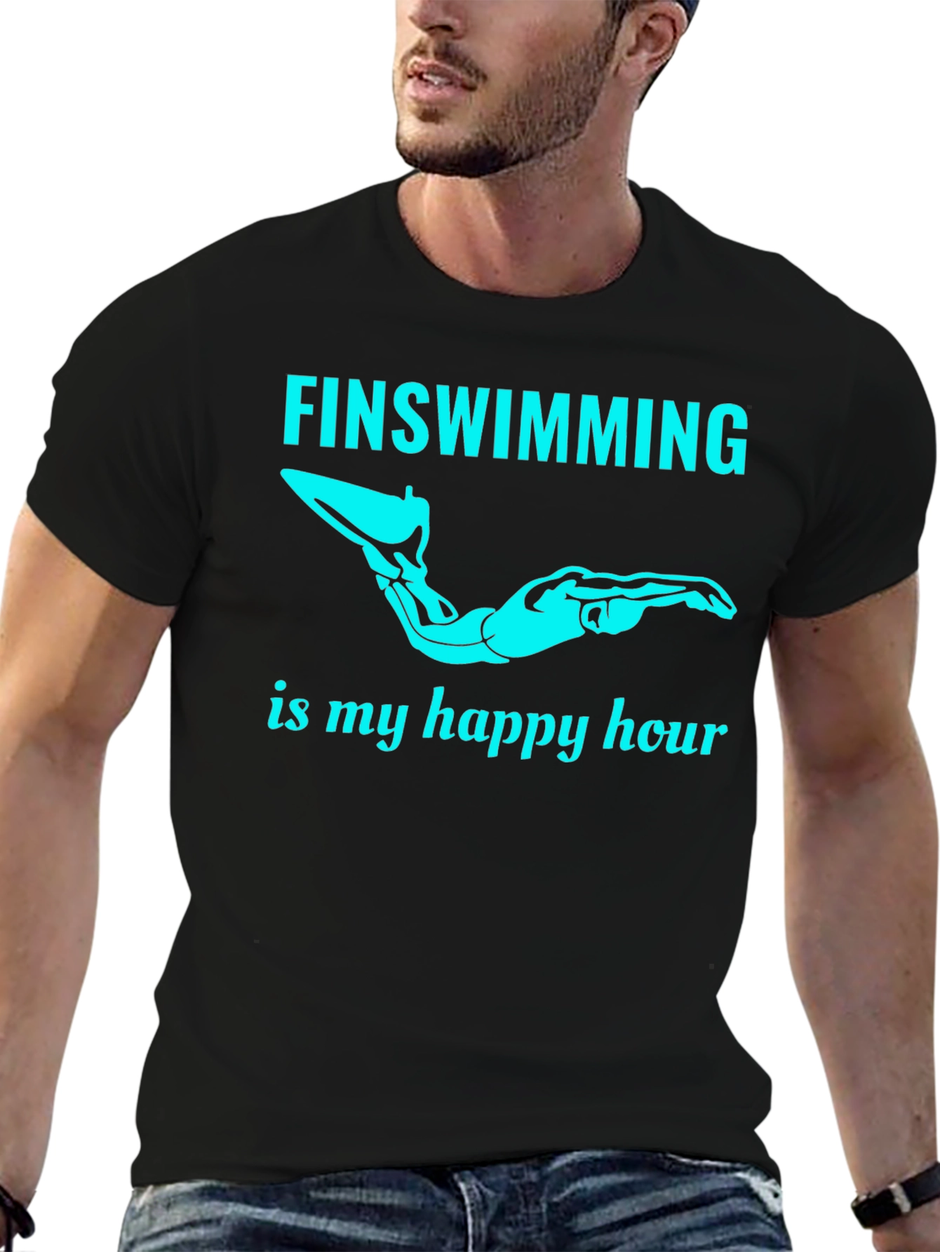 Fin Swimming Happy Hour T-Shirt