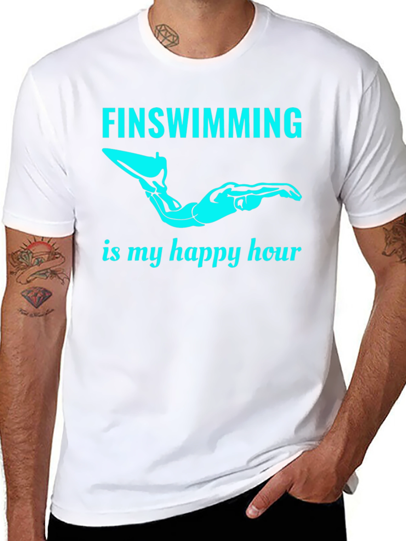 Fin Swimming Happy Hour T-Shirt