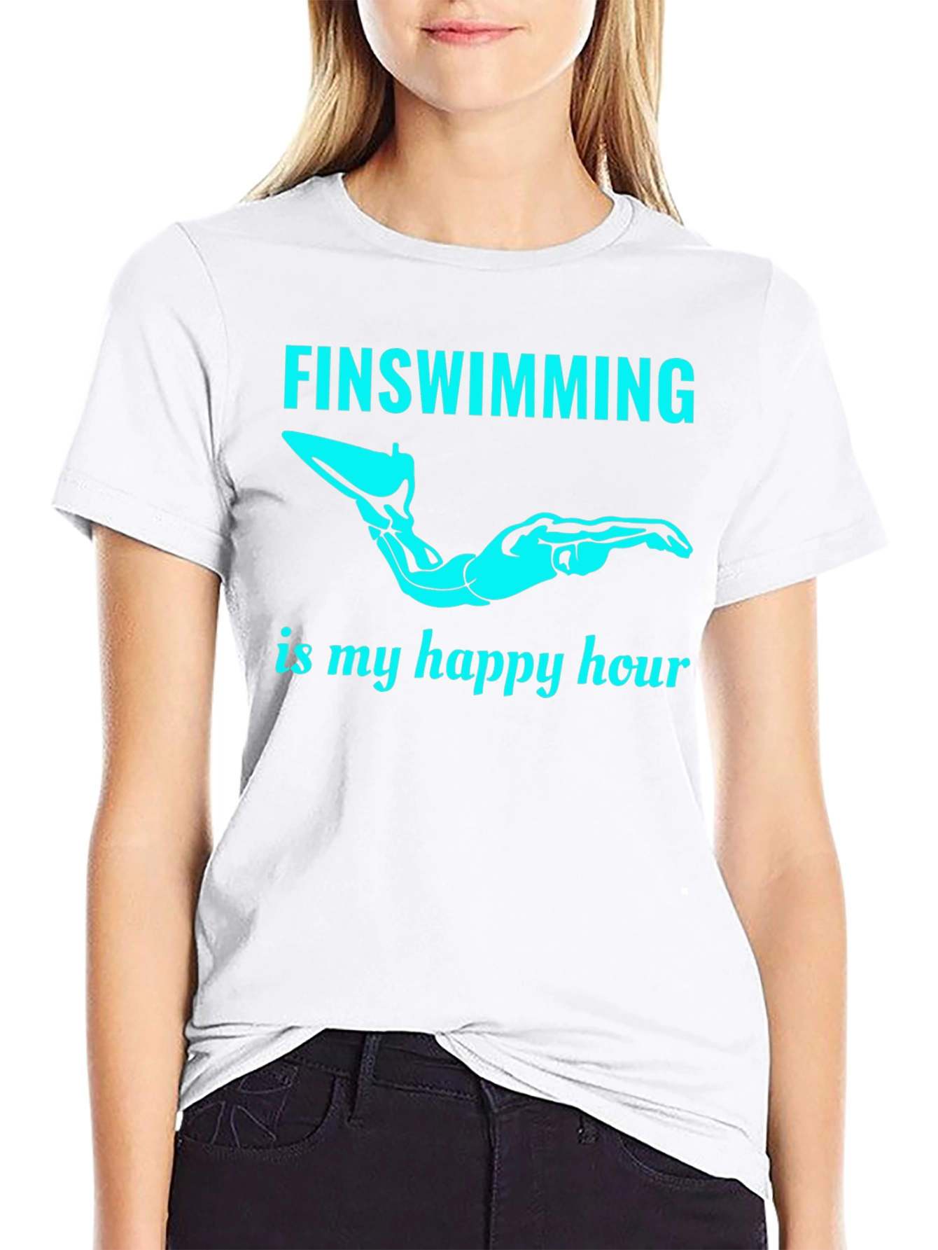 Fin Swimming Happy Hour T-Shirt