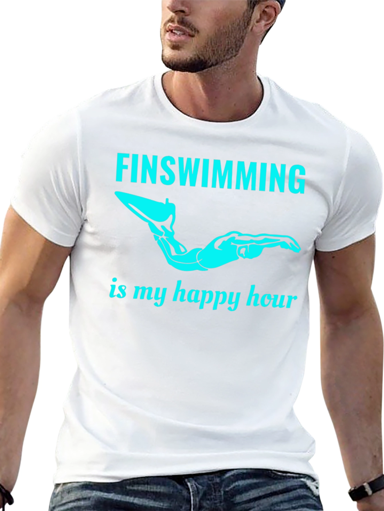 Fin Swimming Happy Hour T-Shirt