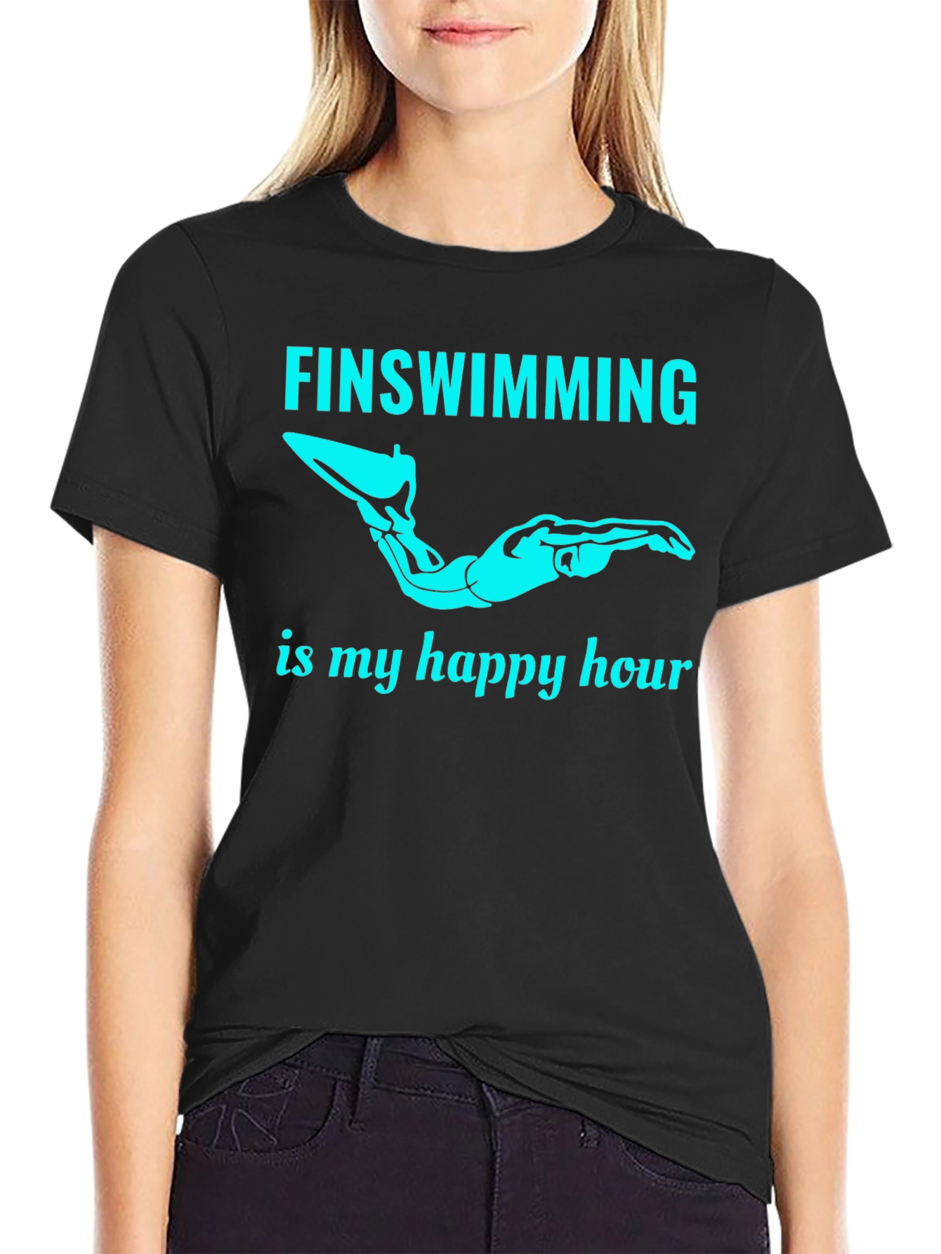 Fin Swimming Happy Hour T-Shirt