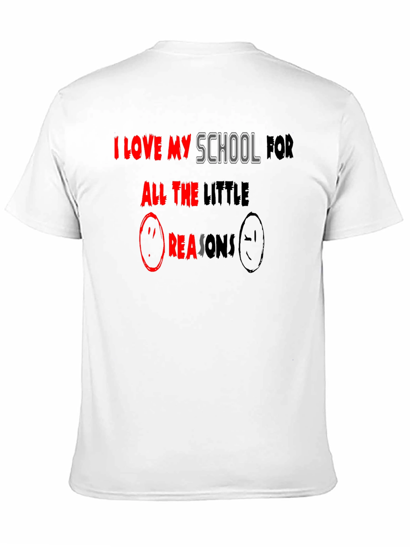 I Love My School T-Shirt - Black Graphic Tee