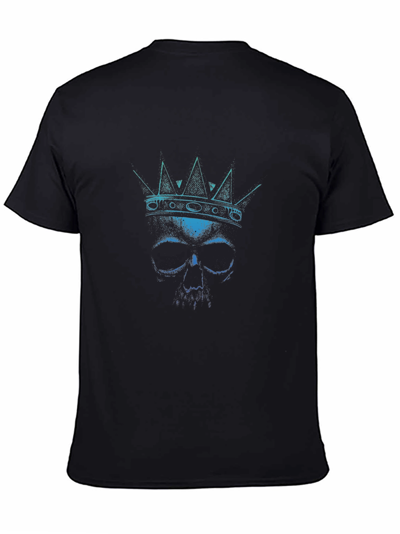 Skull King Graphic Tee - Black Cotton T-Shirt