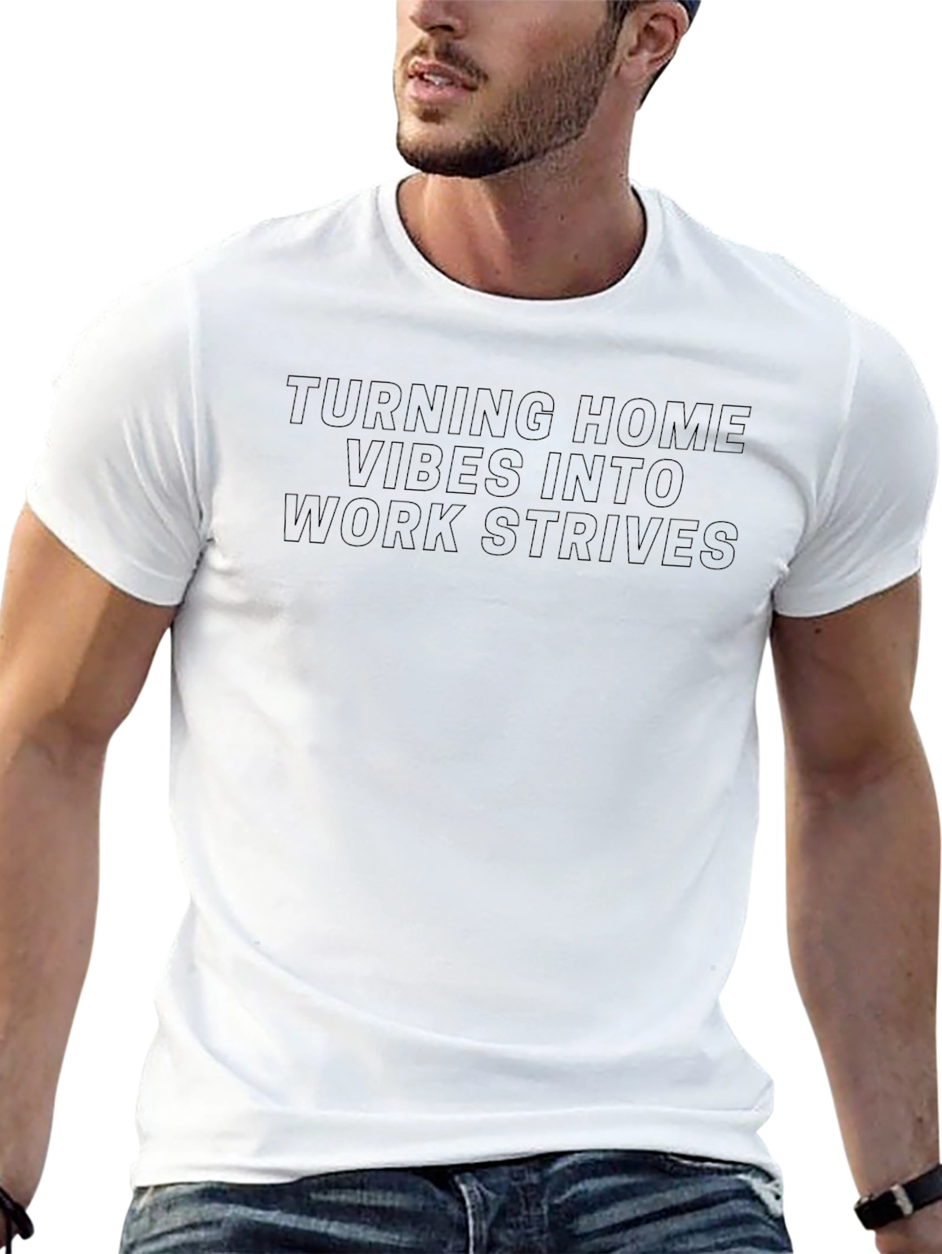 Turning Home Vibes Into Work Strives Graphic Tee