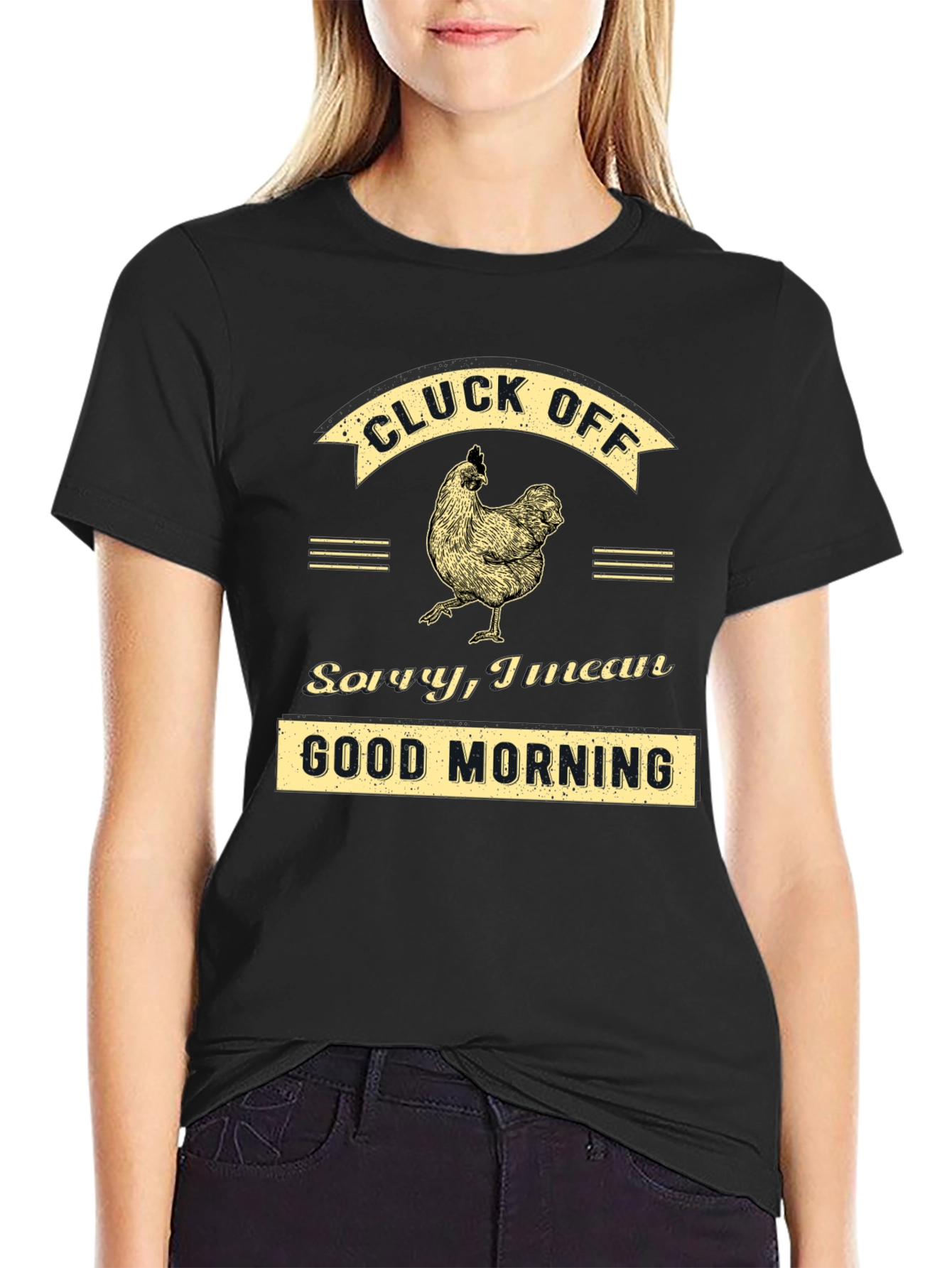 Cluck Off Funny Chicken Graphic T-Shirt