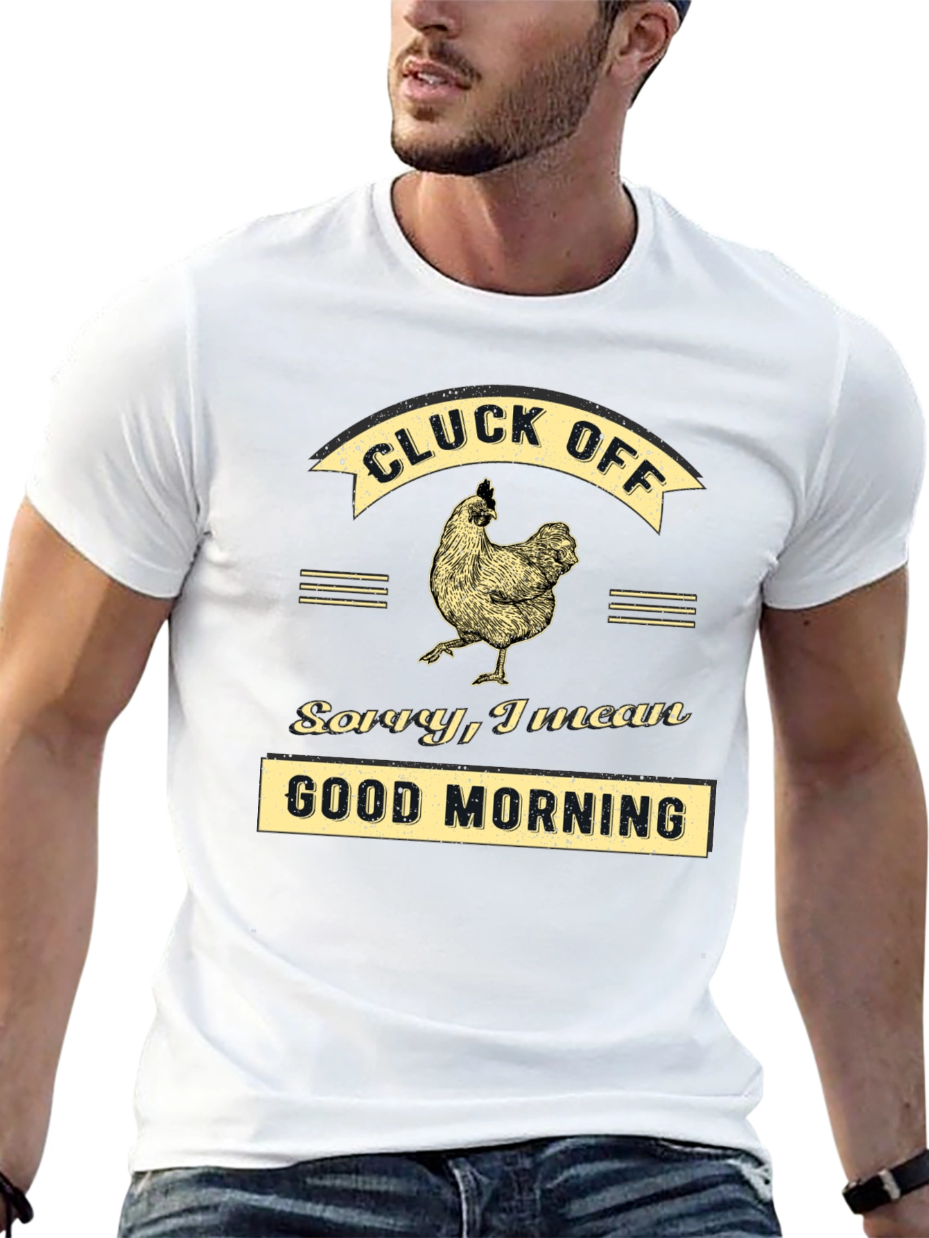 Cluck Off Funny Chicken Graphic T-Shirt