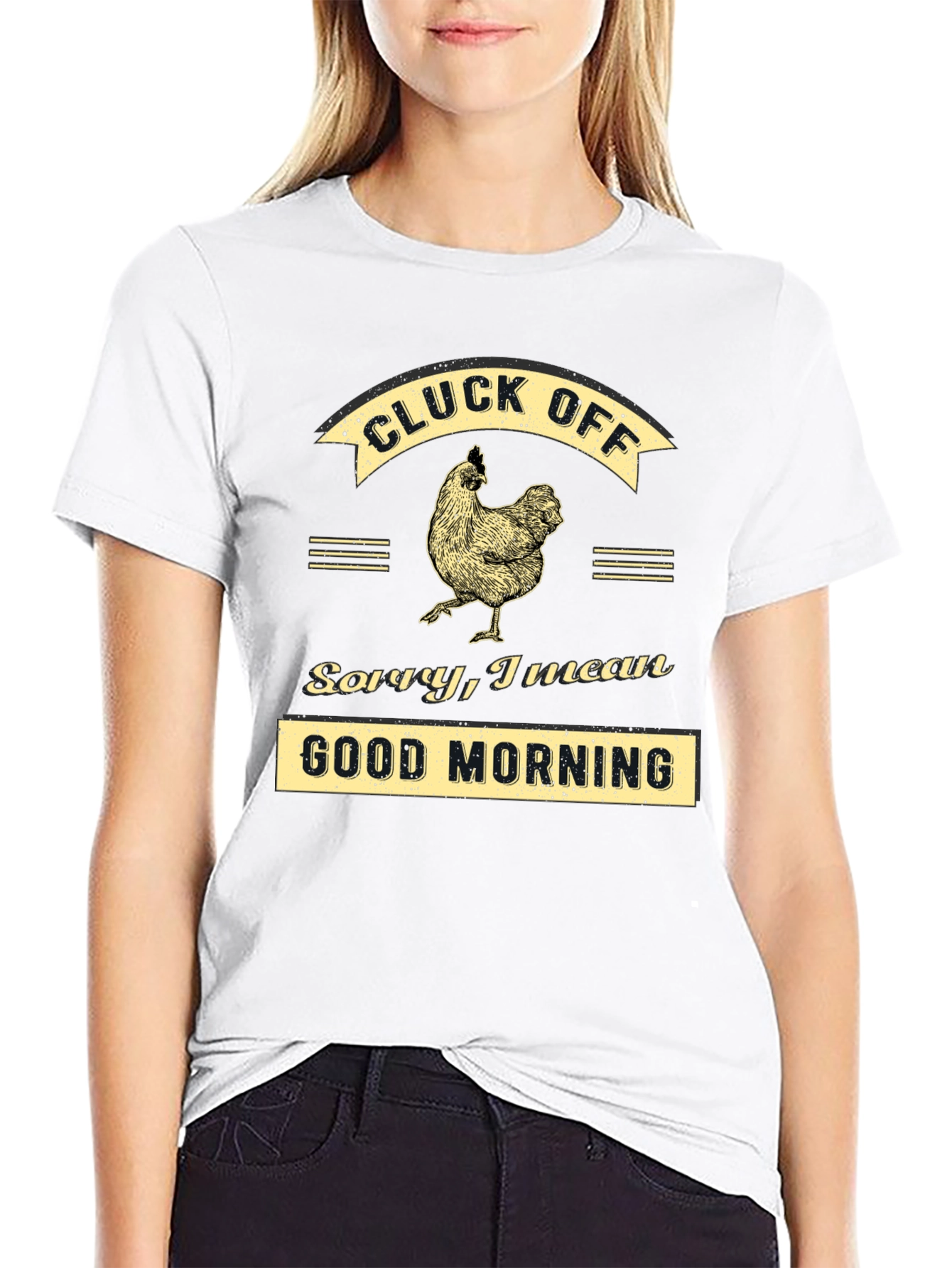 Cluck Off Funny Chicken Graphic T-Shirt