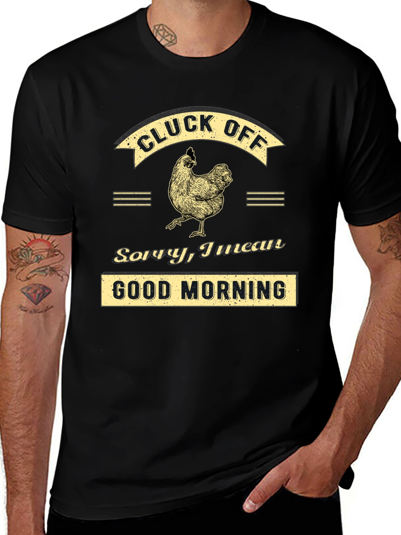 Cluck Off Funny Chicken Graphic T-Shirt
