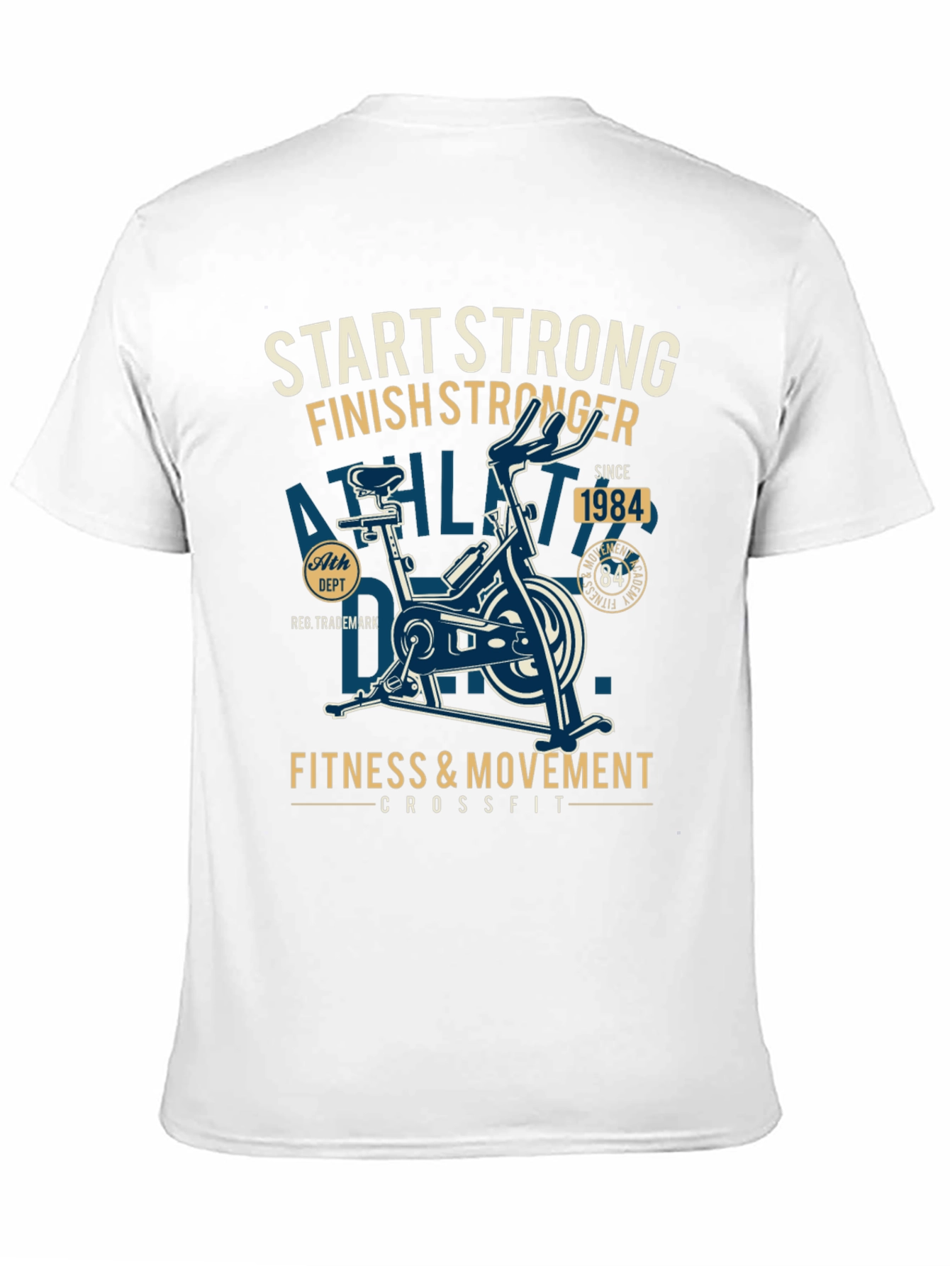 Start Strong Finish Stronger Fitness T-Shirt