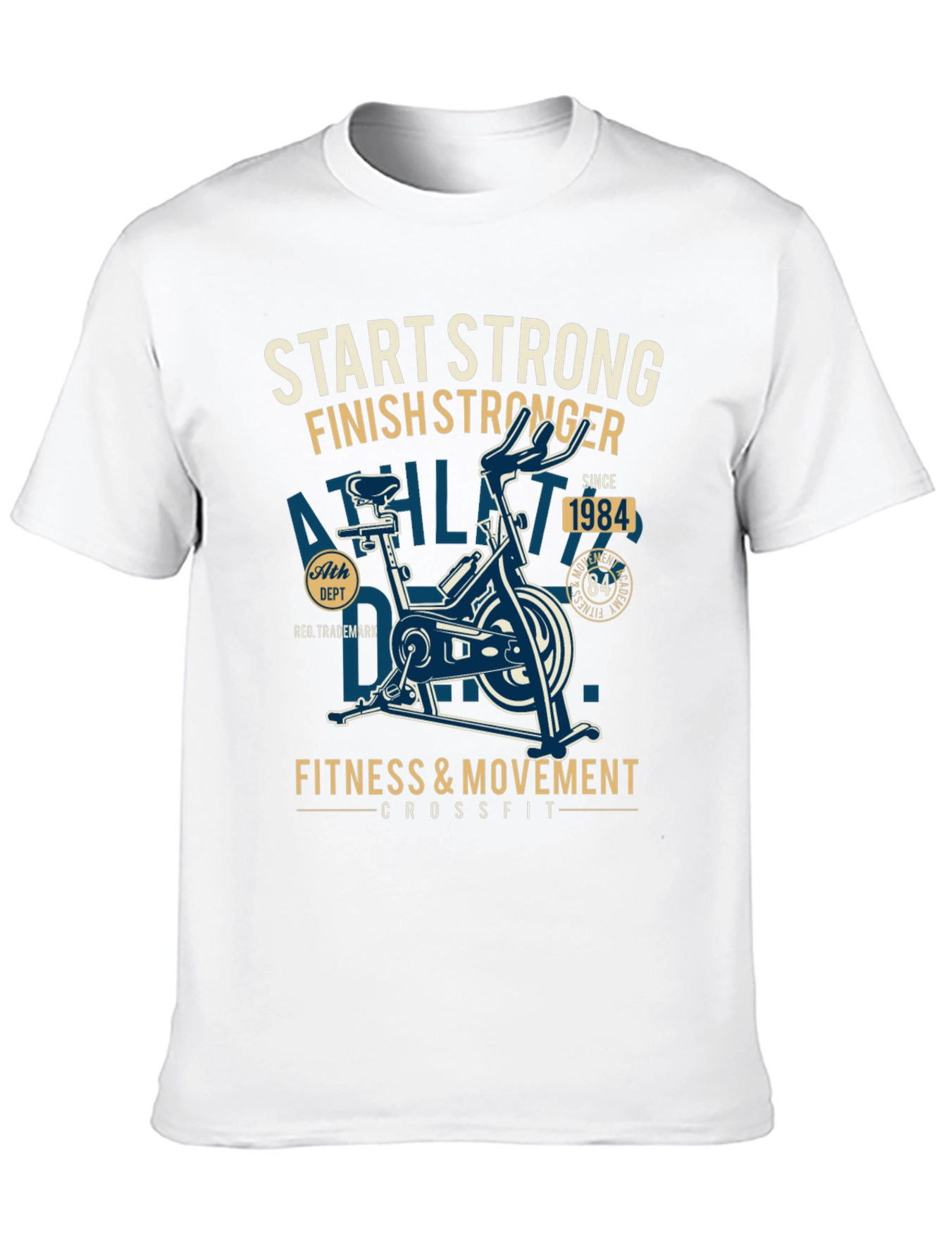 Start Strong Finish Stronger Fitness T-Shirt