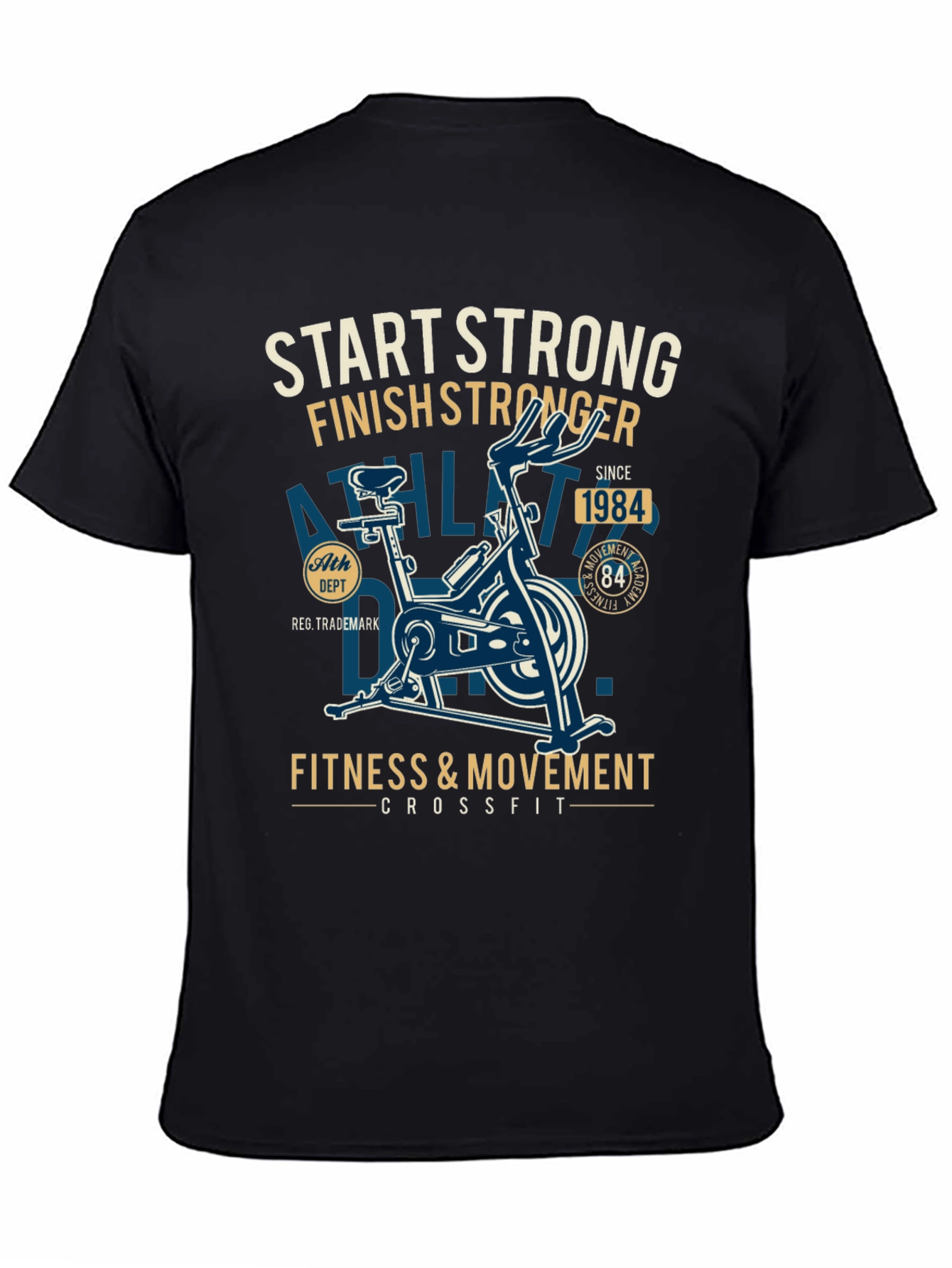 Start Strong Finish Stronger Fitness T-Shirt