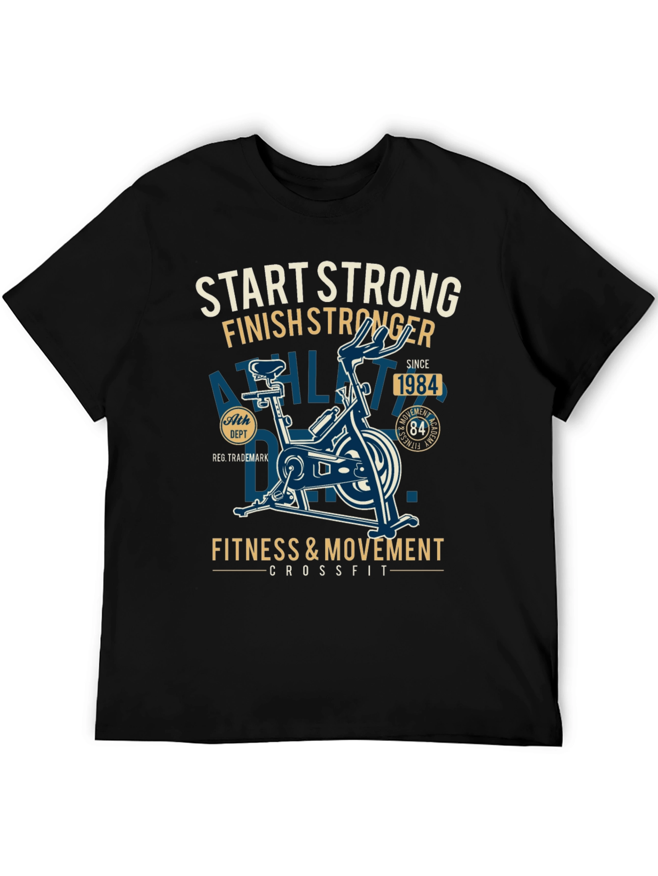 Start Strong Finish Stronger Fitness T-Shirt