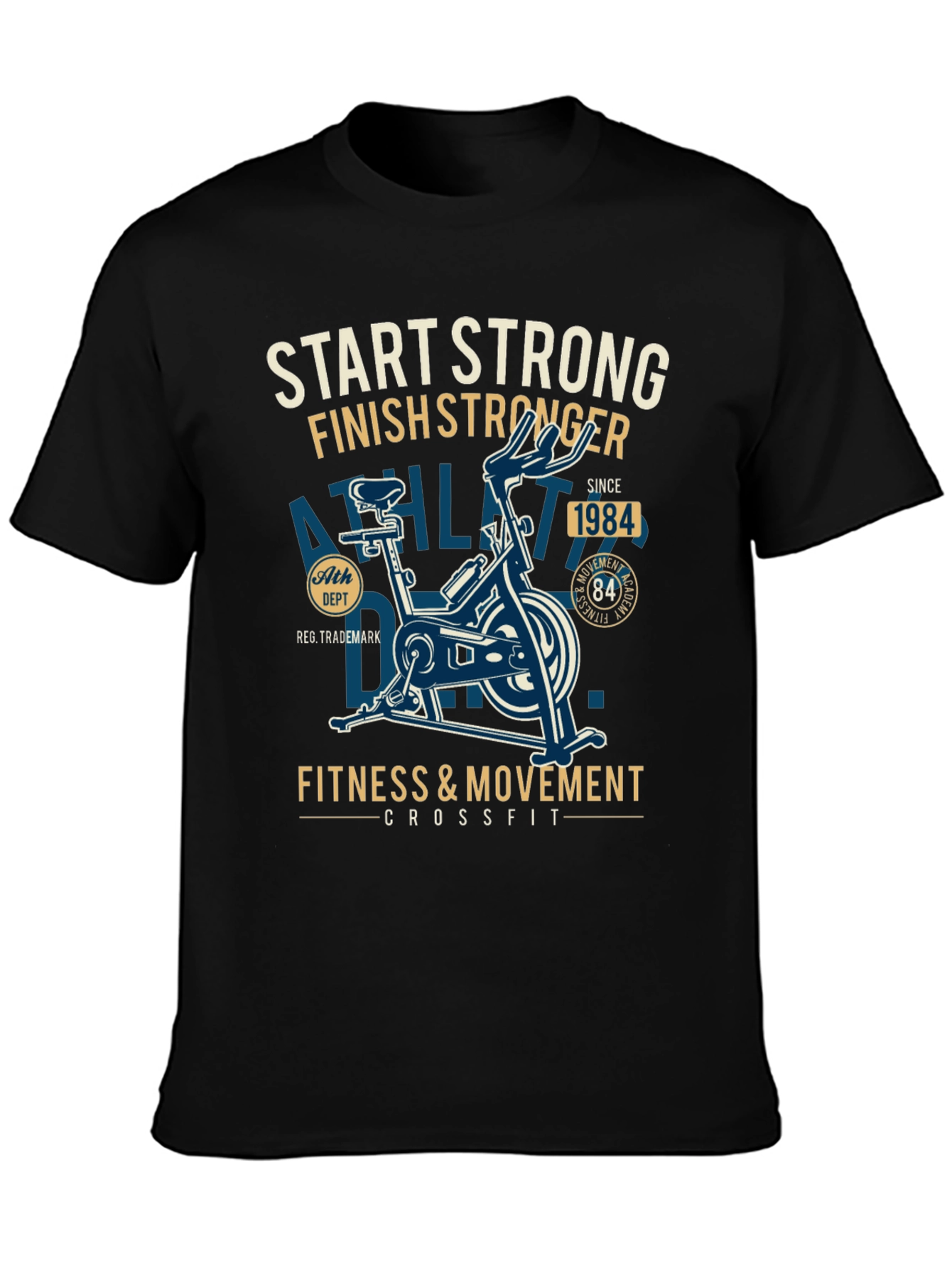 Start Strong Finish Stronger Fitness T-Shirt
