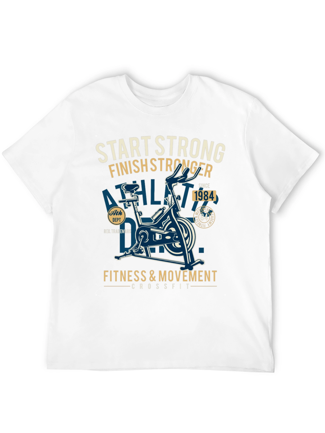 Start Strong Finish Stronger Fitness T-Shirt