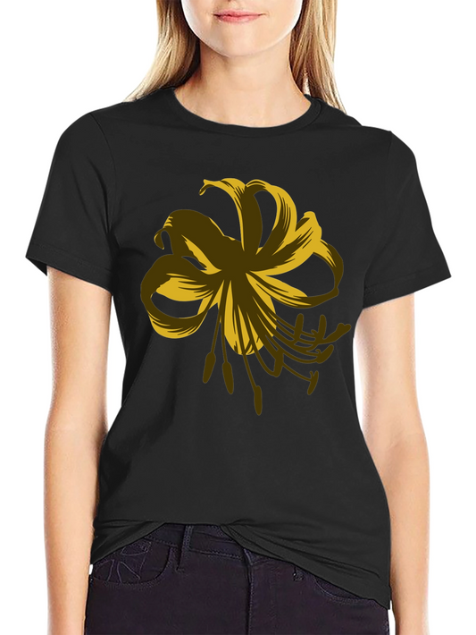 Floral Graphic Print T-Shirt - Stylish Casual Wear
