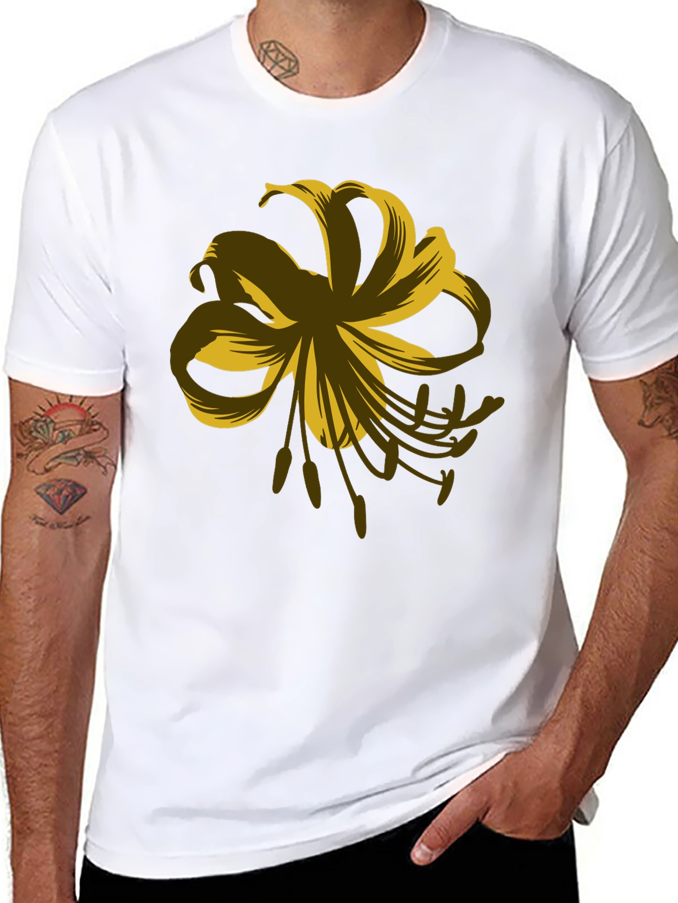 Floral Graphic Print T-Shirt - Stylish Casual Wear