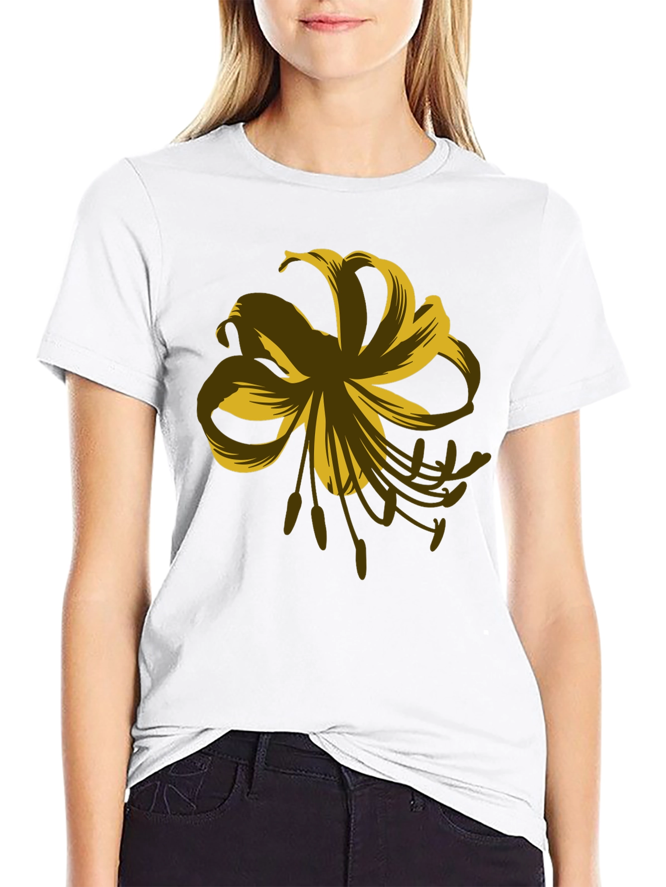 Floral Graphic Print T-Shirt - Stylish Casual Wear