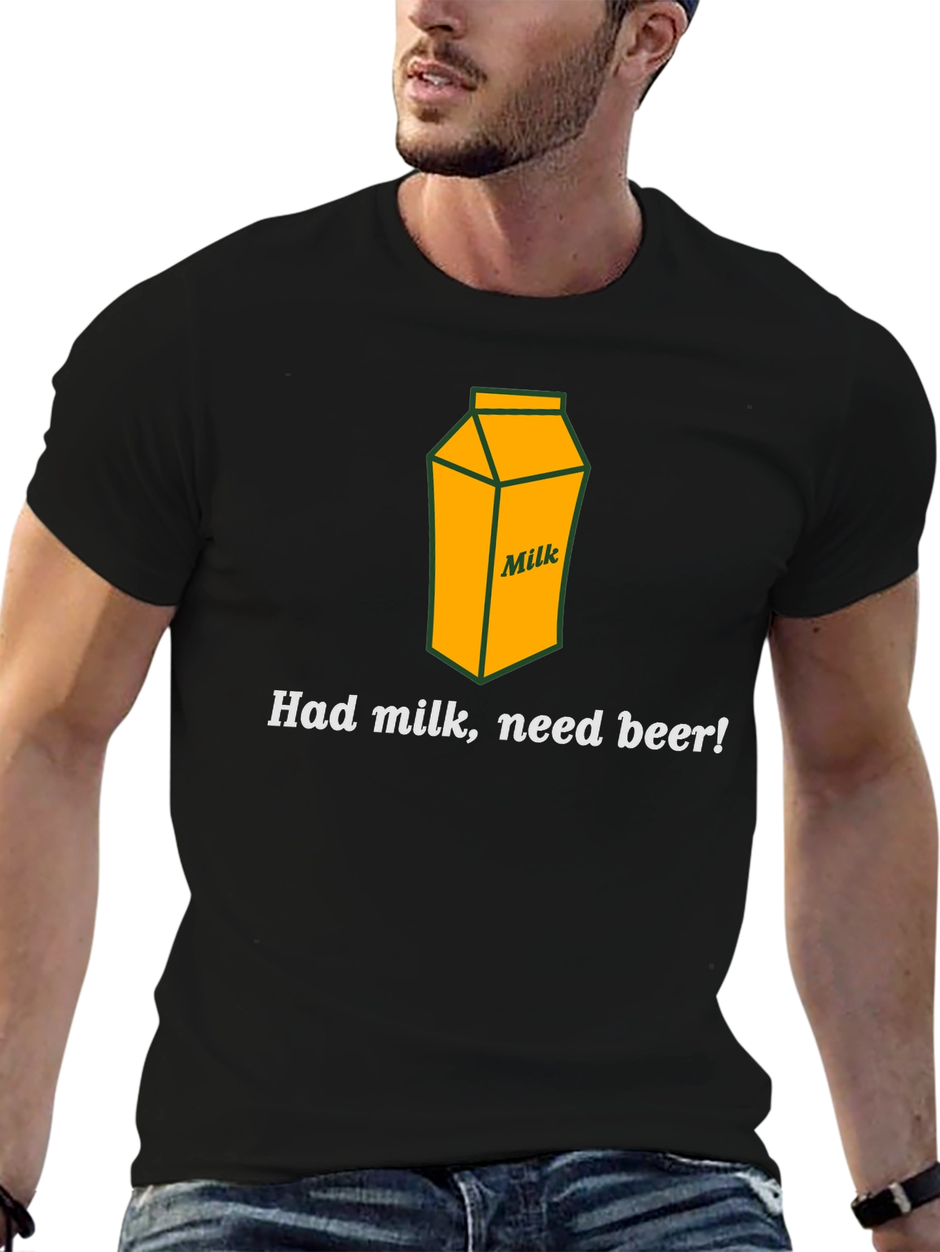 Had Milk Need Beer Graphic T-Shirt