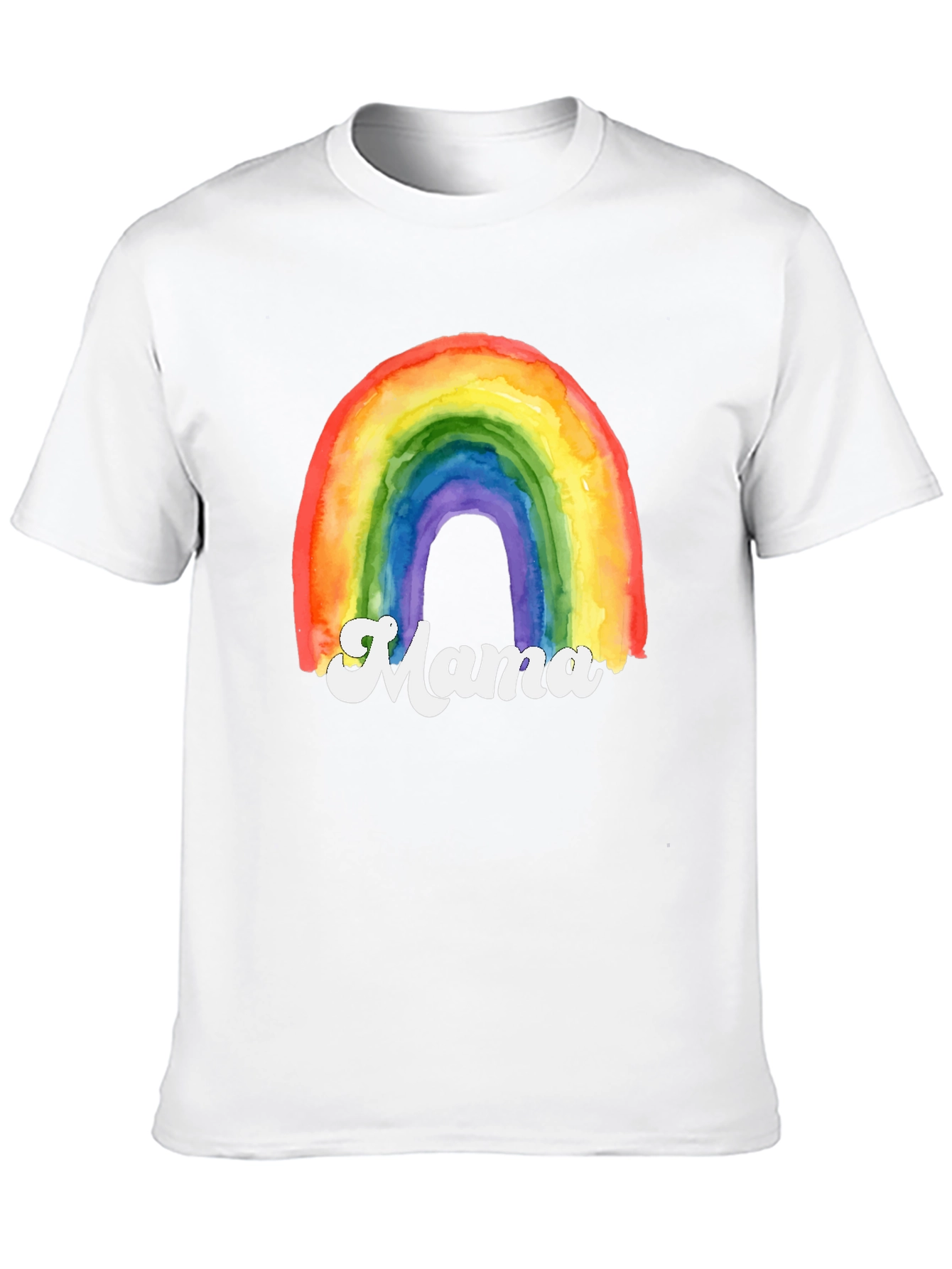 Rainbow Mama Graphic T-Shirt - Cute Mothers Day Gift