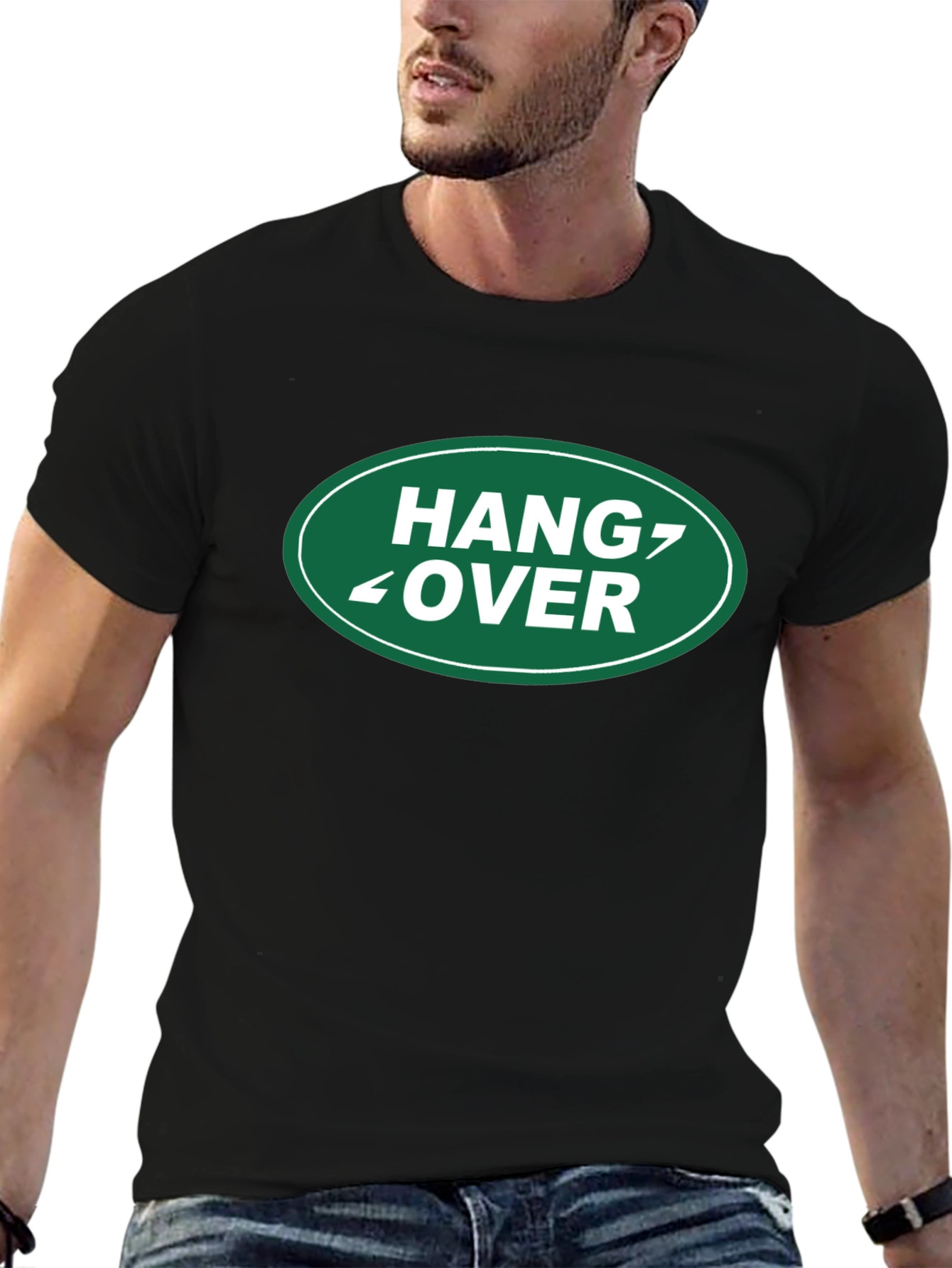 Hangover Parody Graphic Tee - Novelty Black T-Shirt