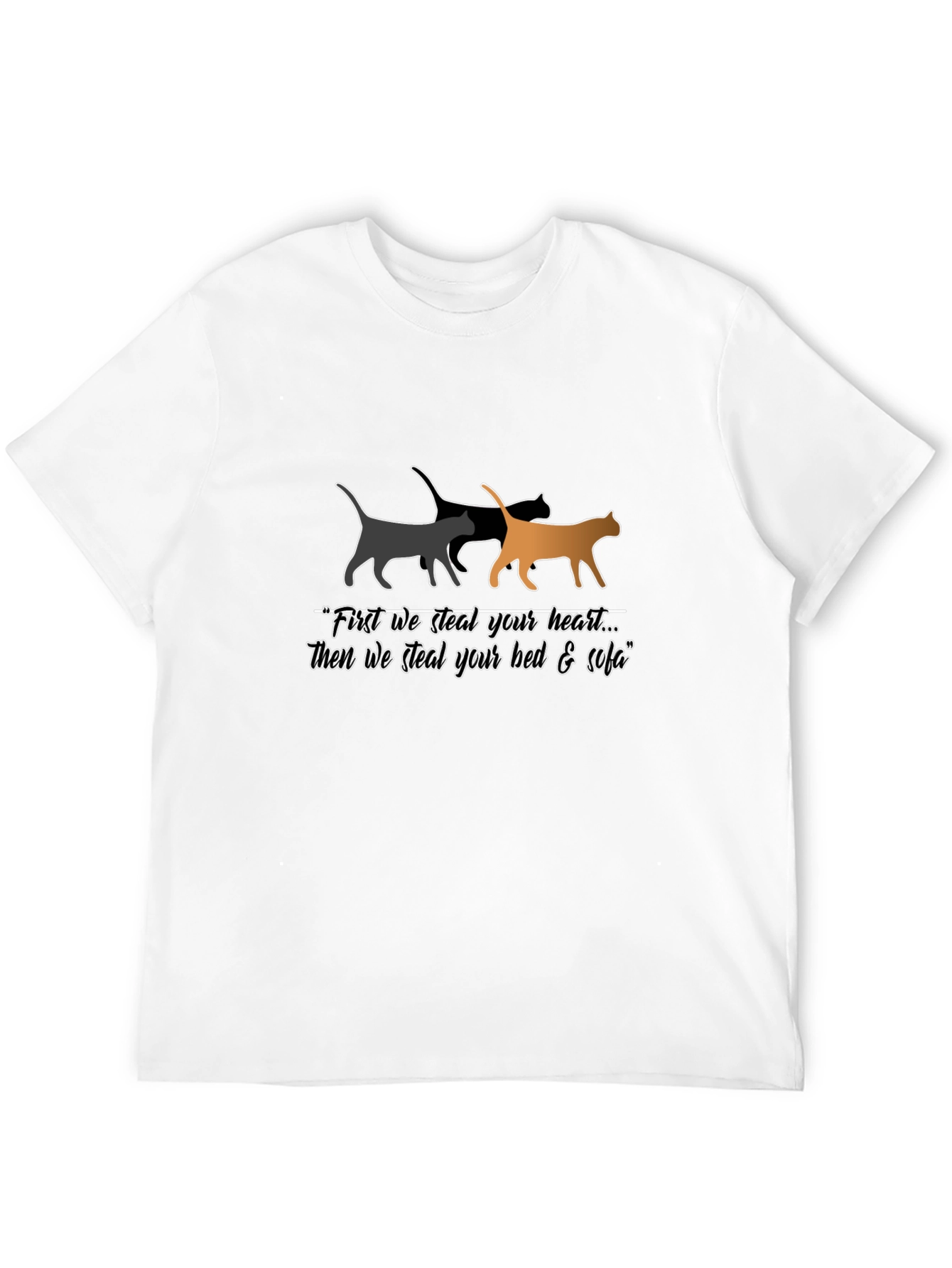 Stealing Hearts Cat Graphic Tee