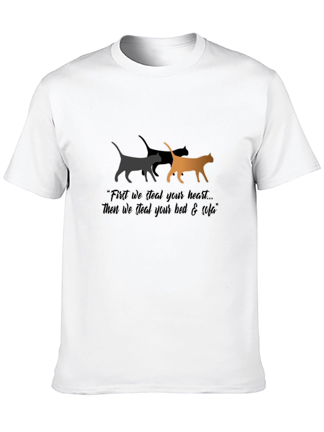 Stealing Hearts Cat Graphic Tee