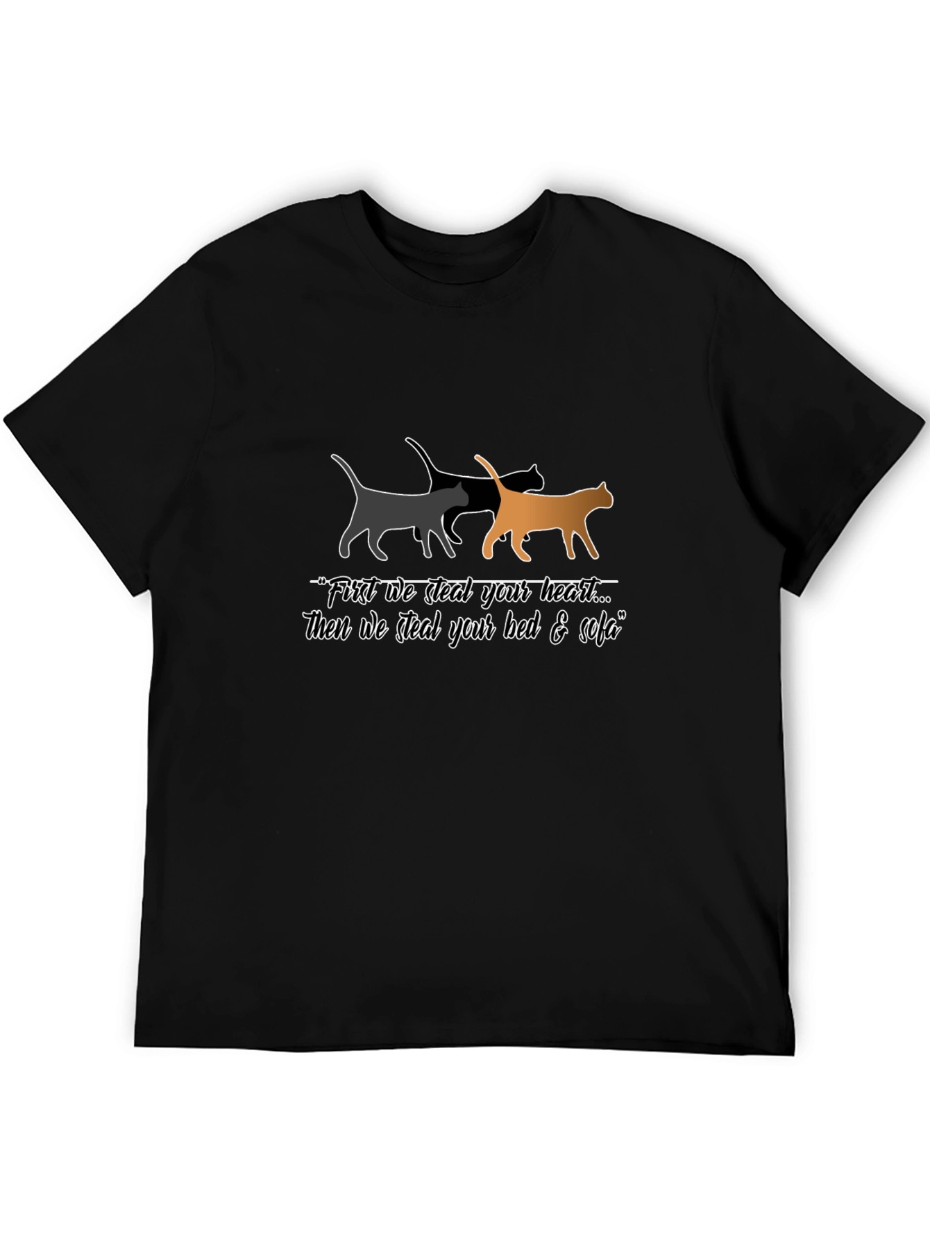 Stealing Hearts Cat Graphic Tee