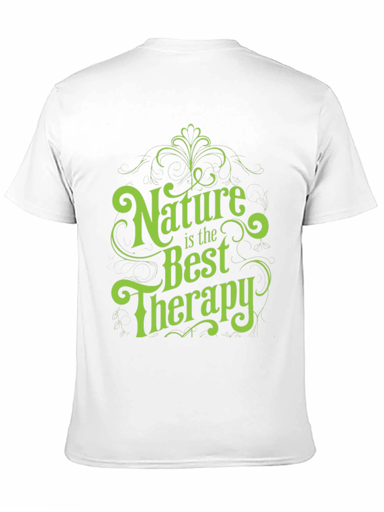 Nature is the Best Therapy Black Graphic Tee