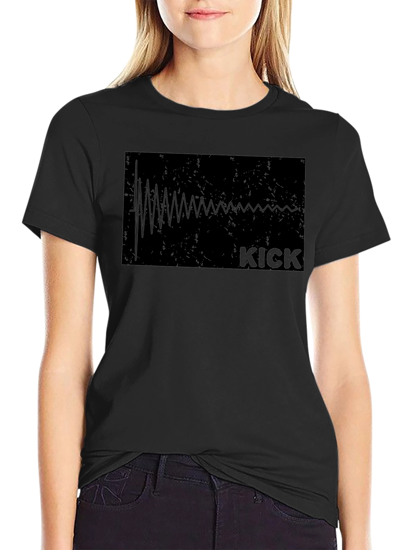 Kick Waveform Graphic Tee - Black