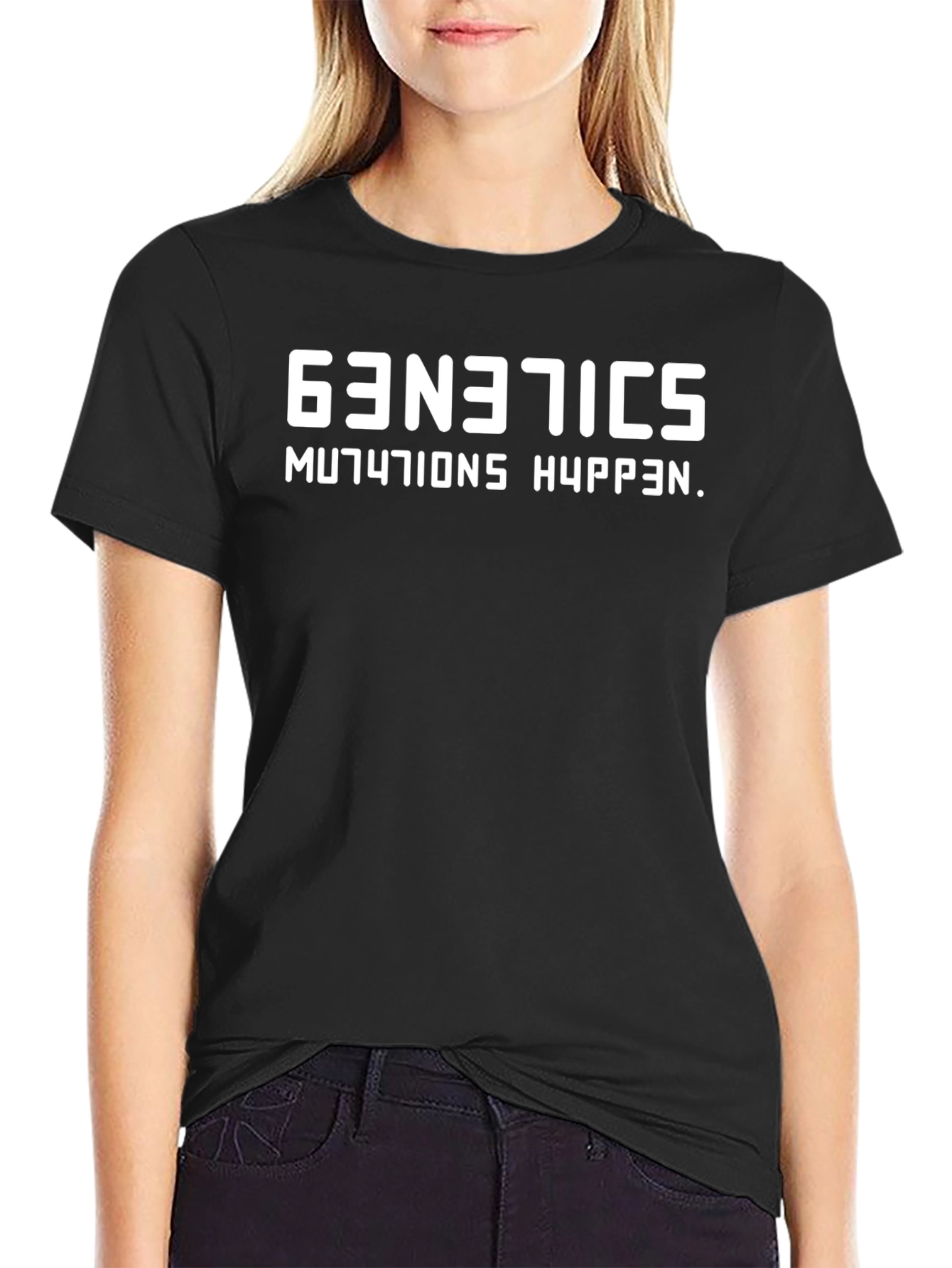 Genetics Mutations Happen Black T-Shirt