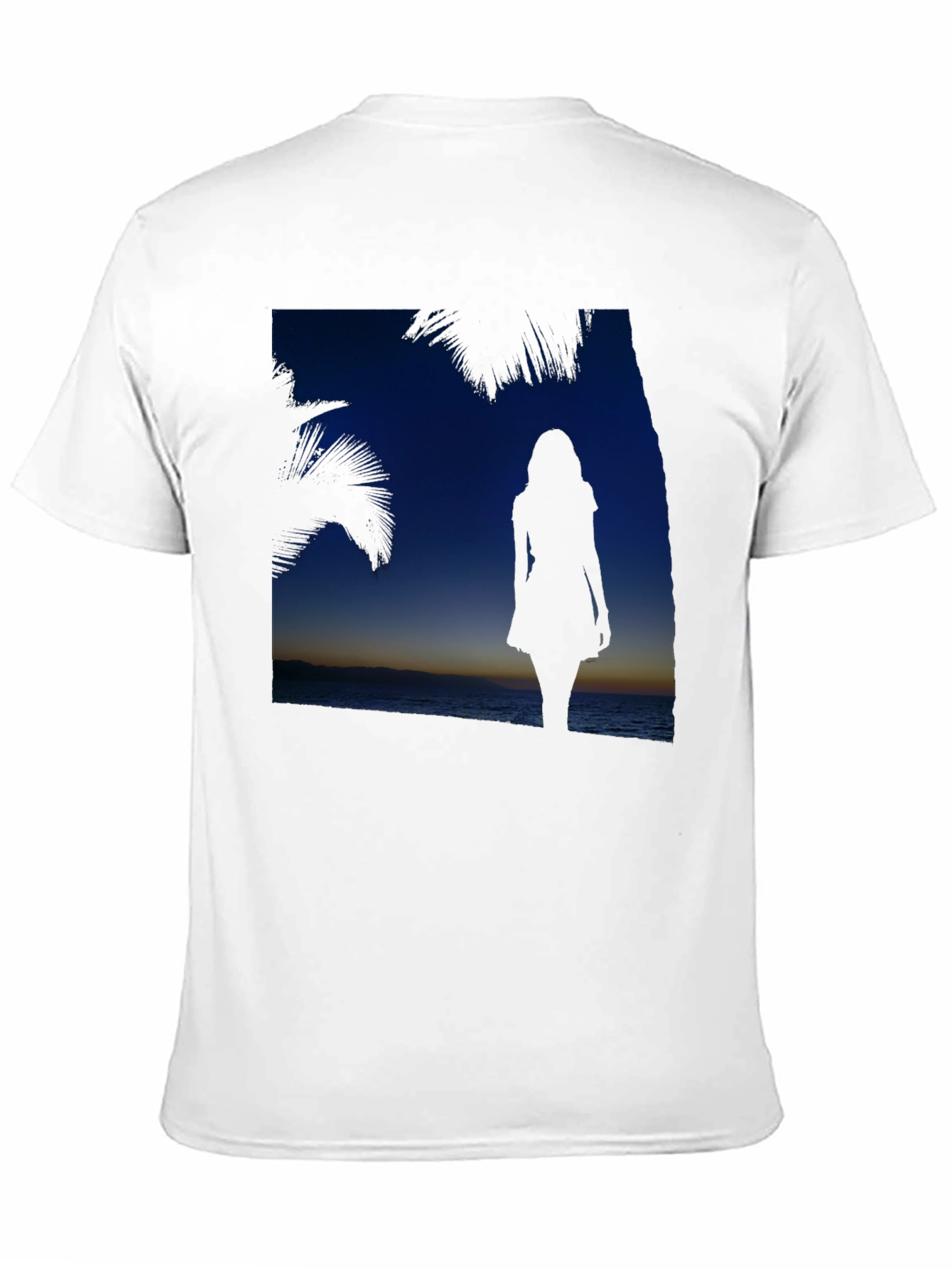 Sunset Silhouette Graphic Tee - Beach Vibes