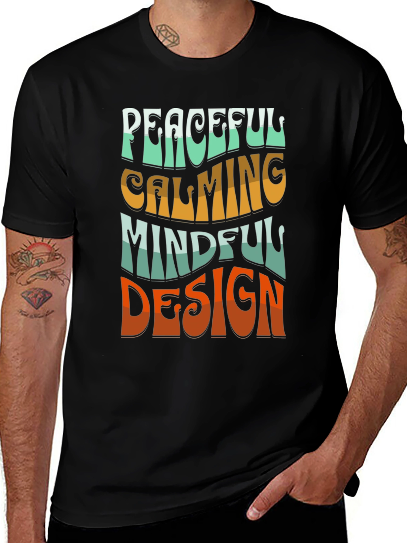 Peaceful Mindful Design Graphic Tee