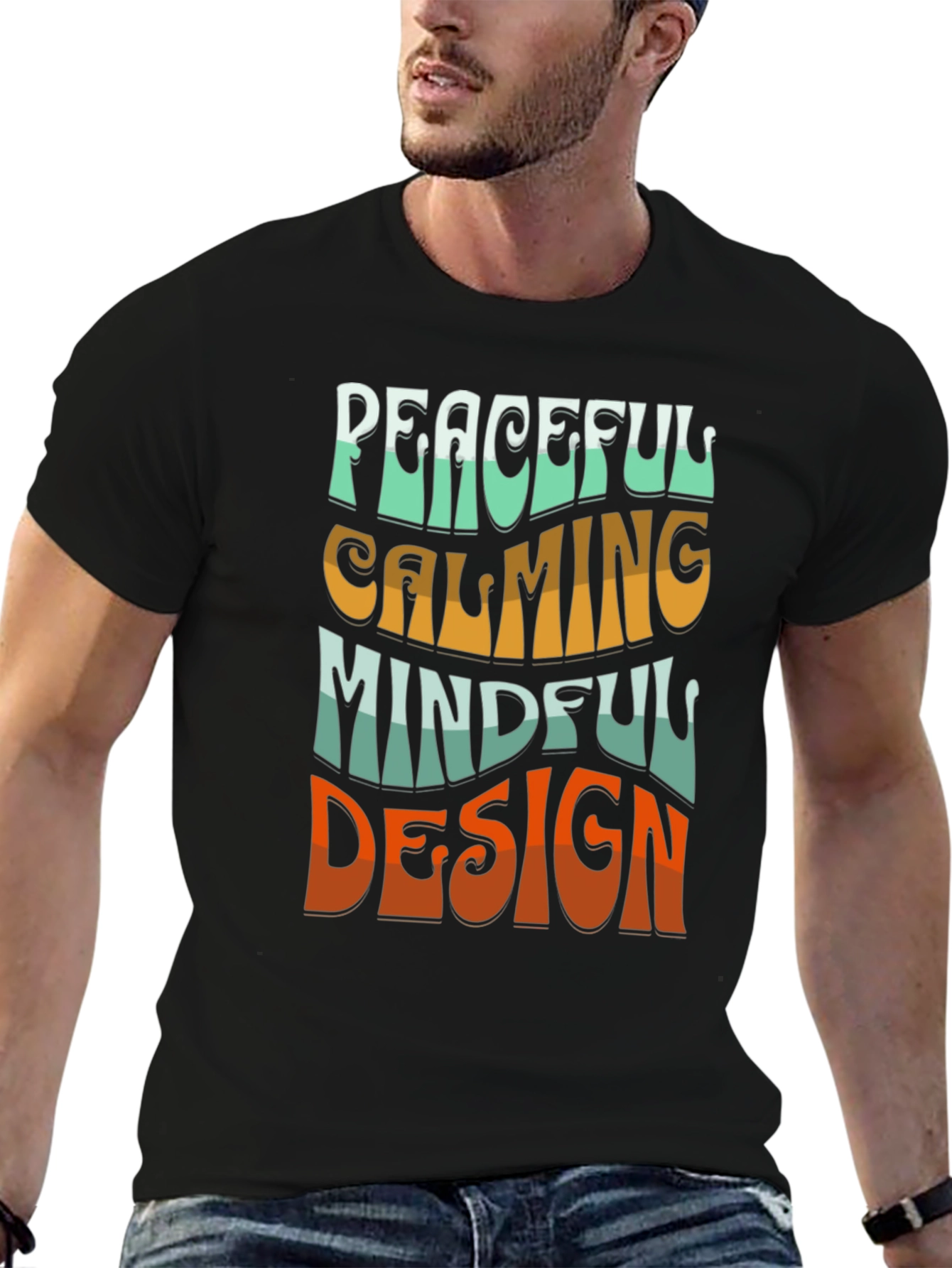 Peaceful Mindful Design Graphic Tee