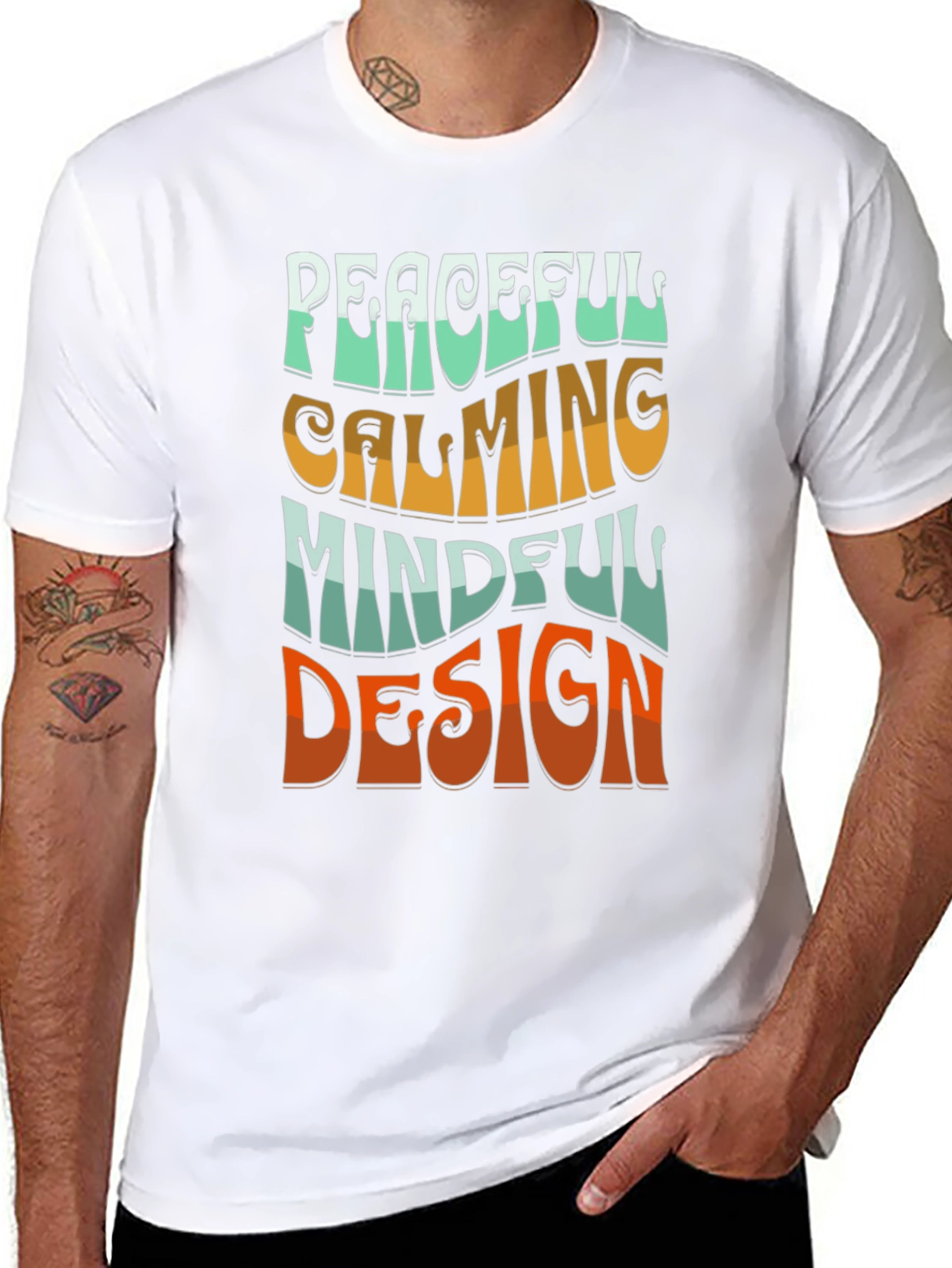 Peaceful Mindful Design Graphic Tee