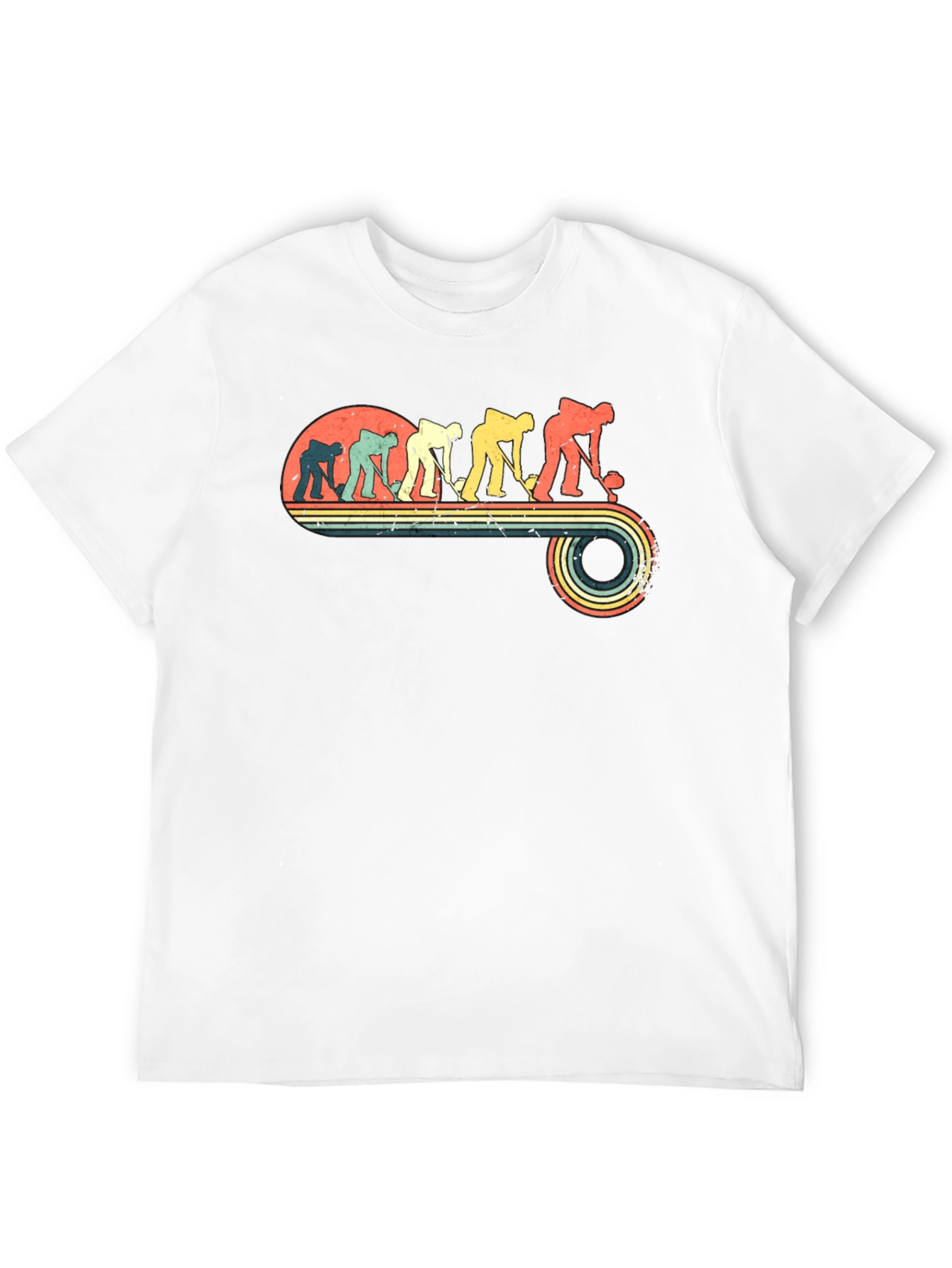 Retro Hockey Evolution Black T-Shirt