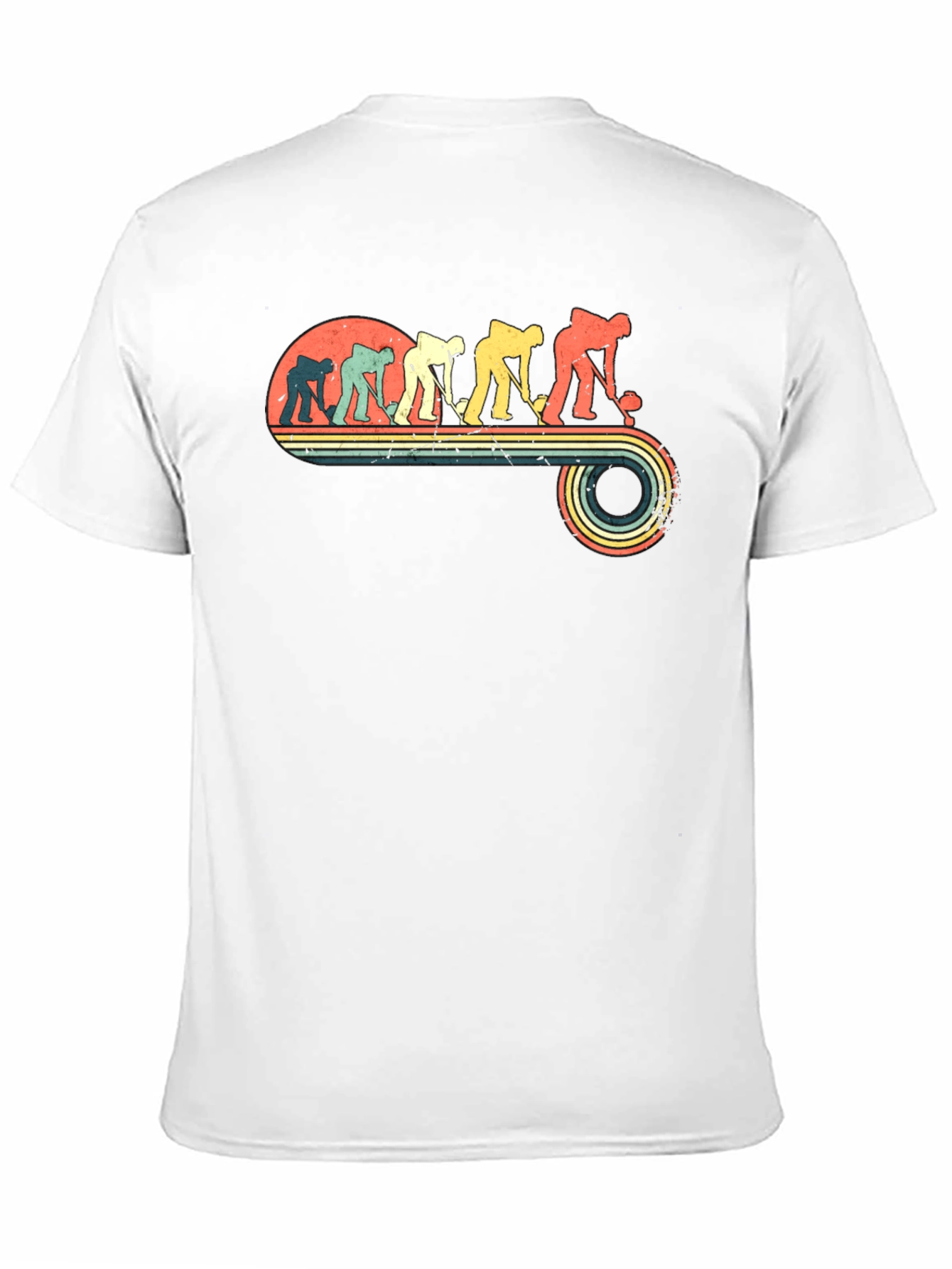 Retro Hockey Evolution Black T-Shirt