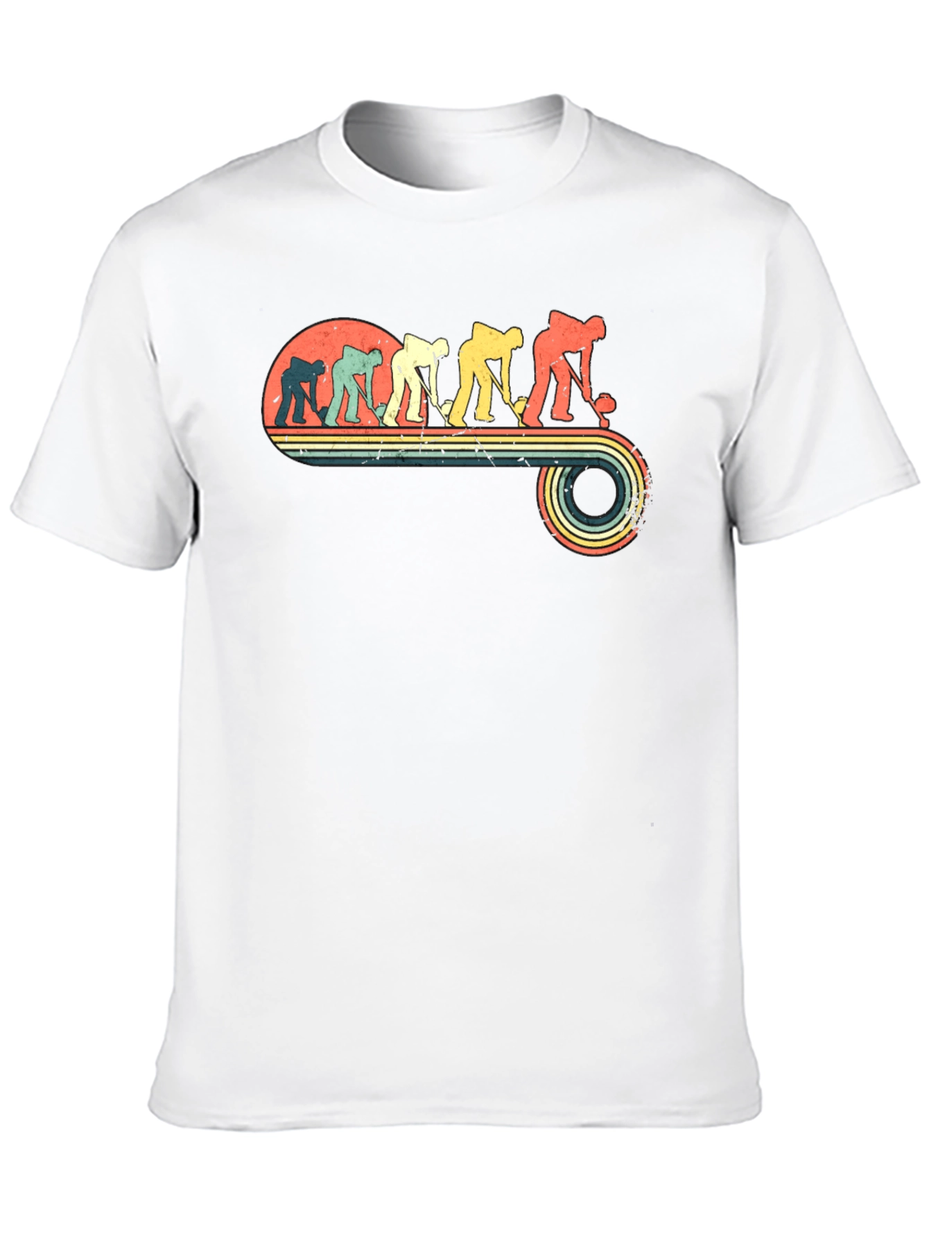 Retro Hockey Evolution Black T-Shirt