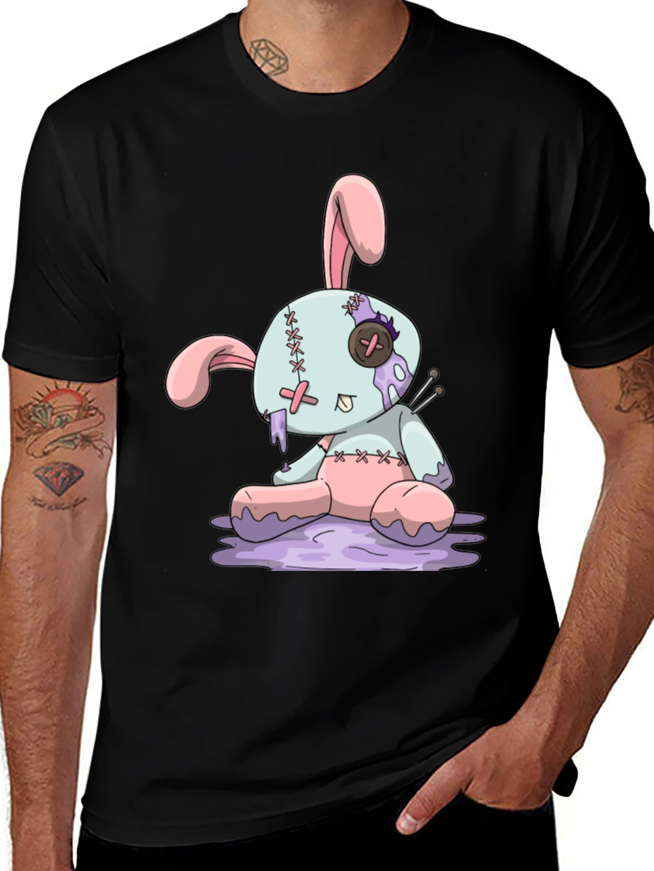 Zombie Bunny T-Shirt - Unique Graphic Tee