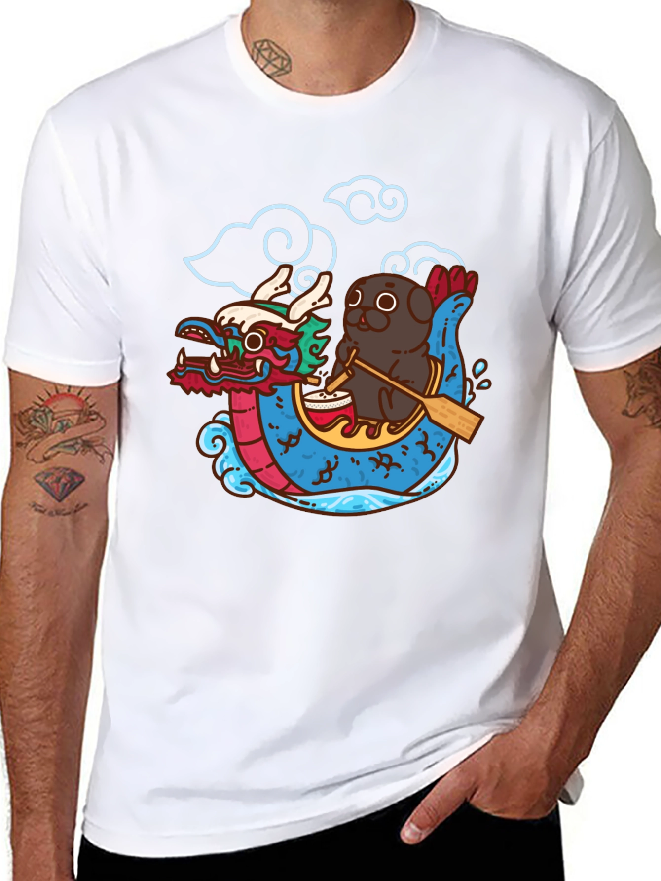 Dragon Boat Festival Pug T-Shirt
